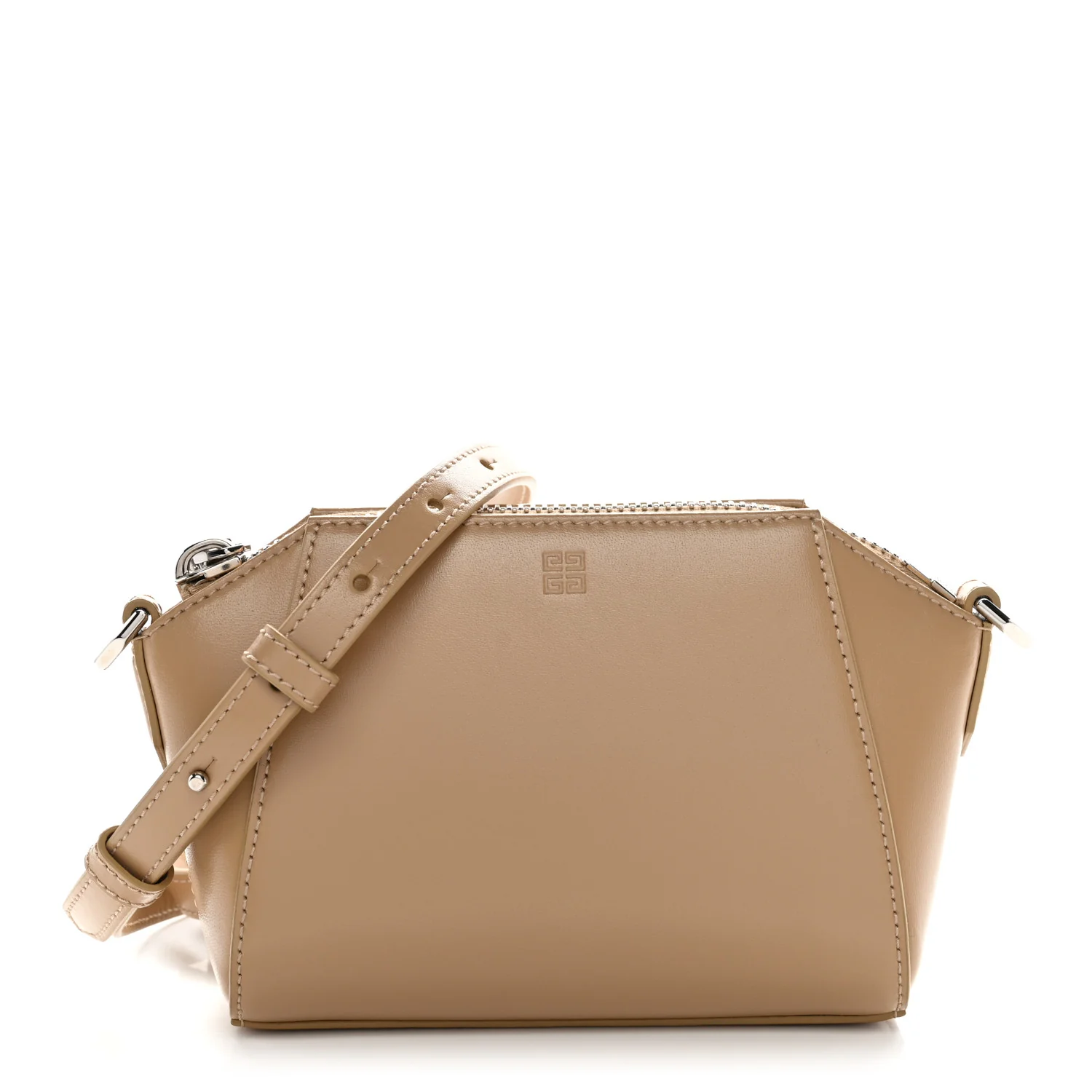 Smooth Calfskin Nano Antigona Beige Cappuccino