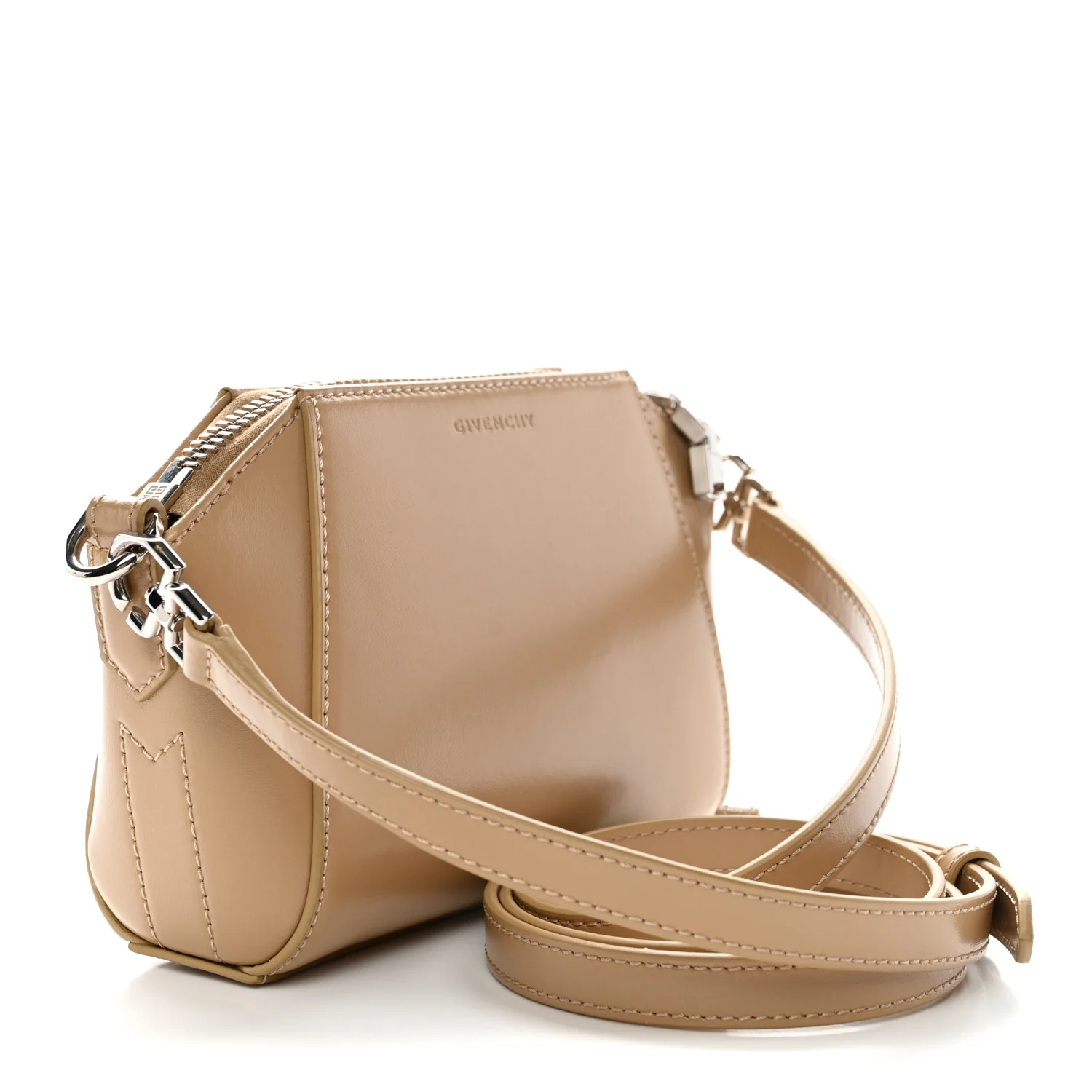 Smooth Calfskin Nano Antigona Beige Cappuccino - Image 3