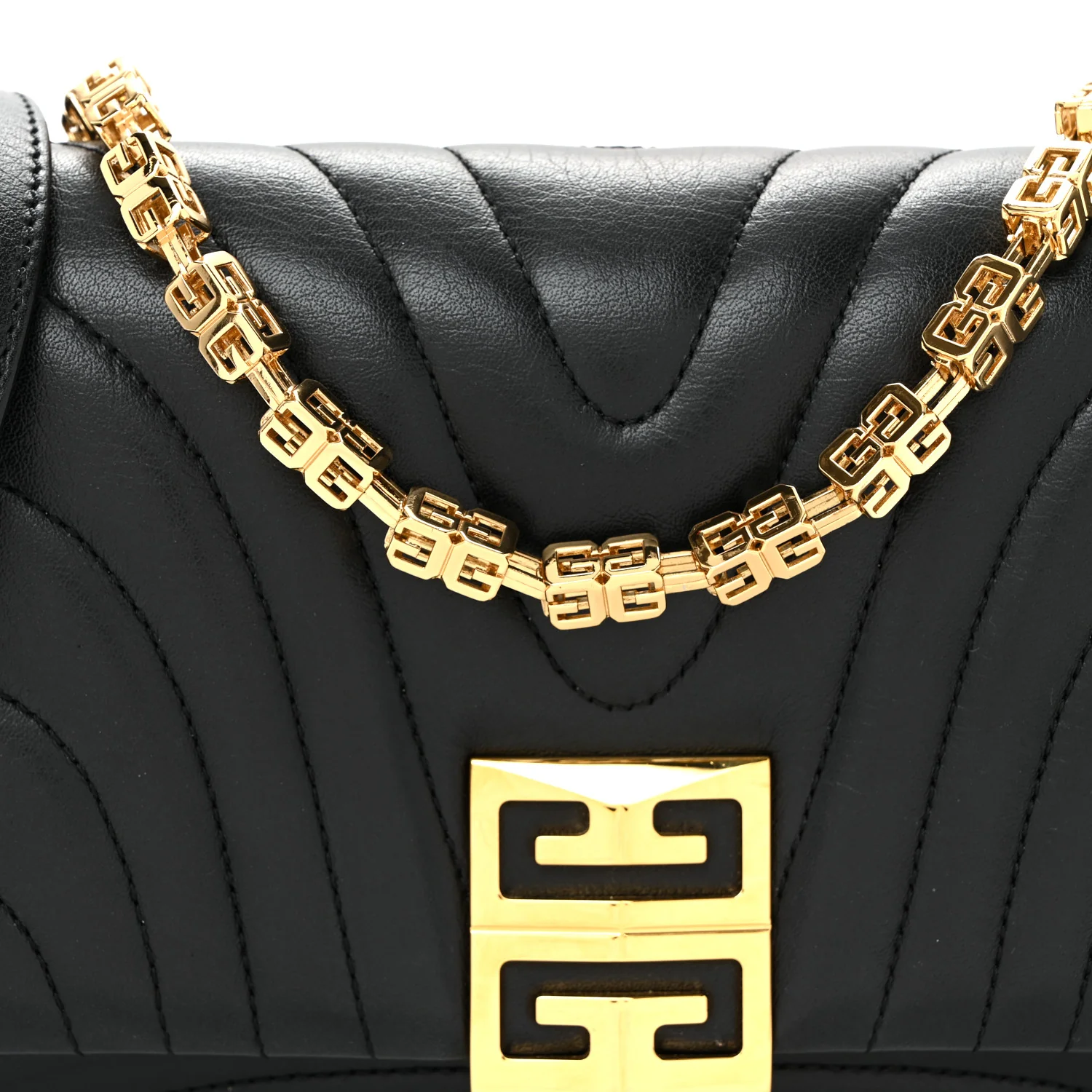 Soft Calfskin 4G Quilted Small Shoulder Bag Black - Image 7