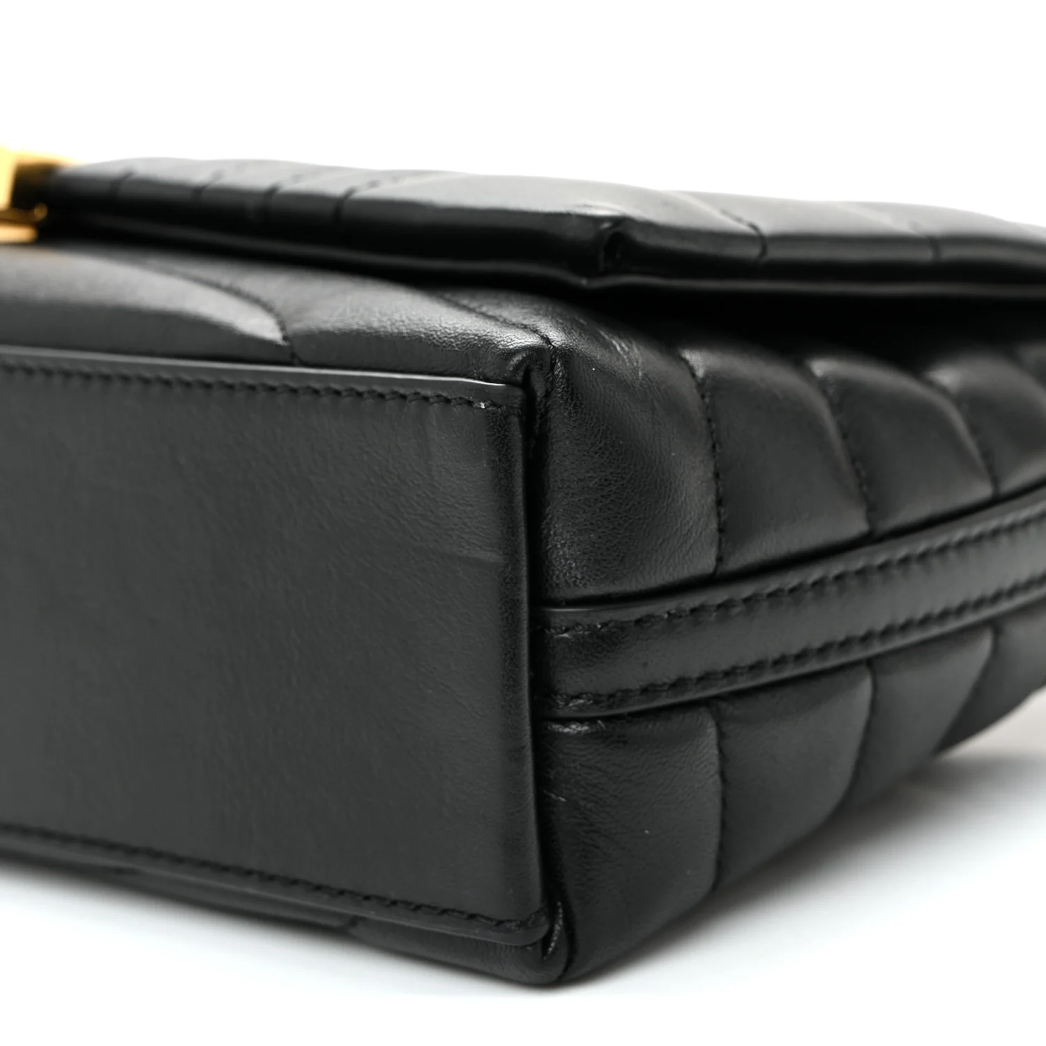 Soft Calfskin 4G Quilted Small Shoulder Bag Black - Image 9