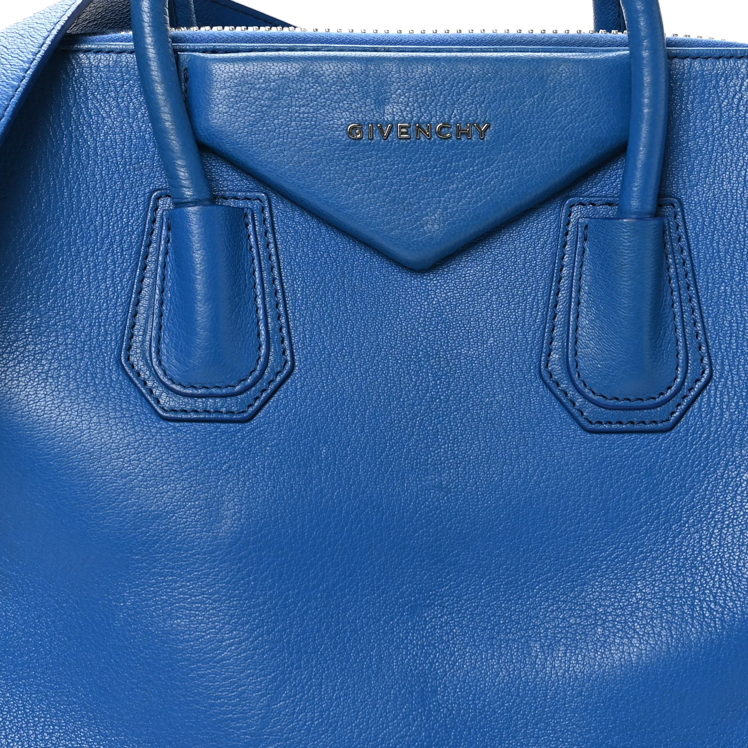 Sugar Goatskin Medium Antigona Bright Blue - Image 8