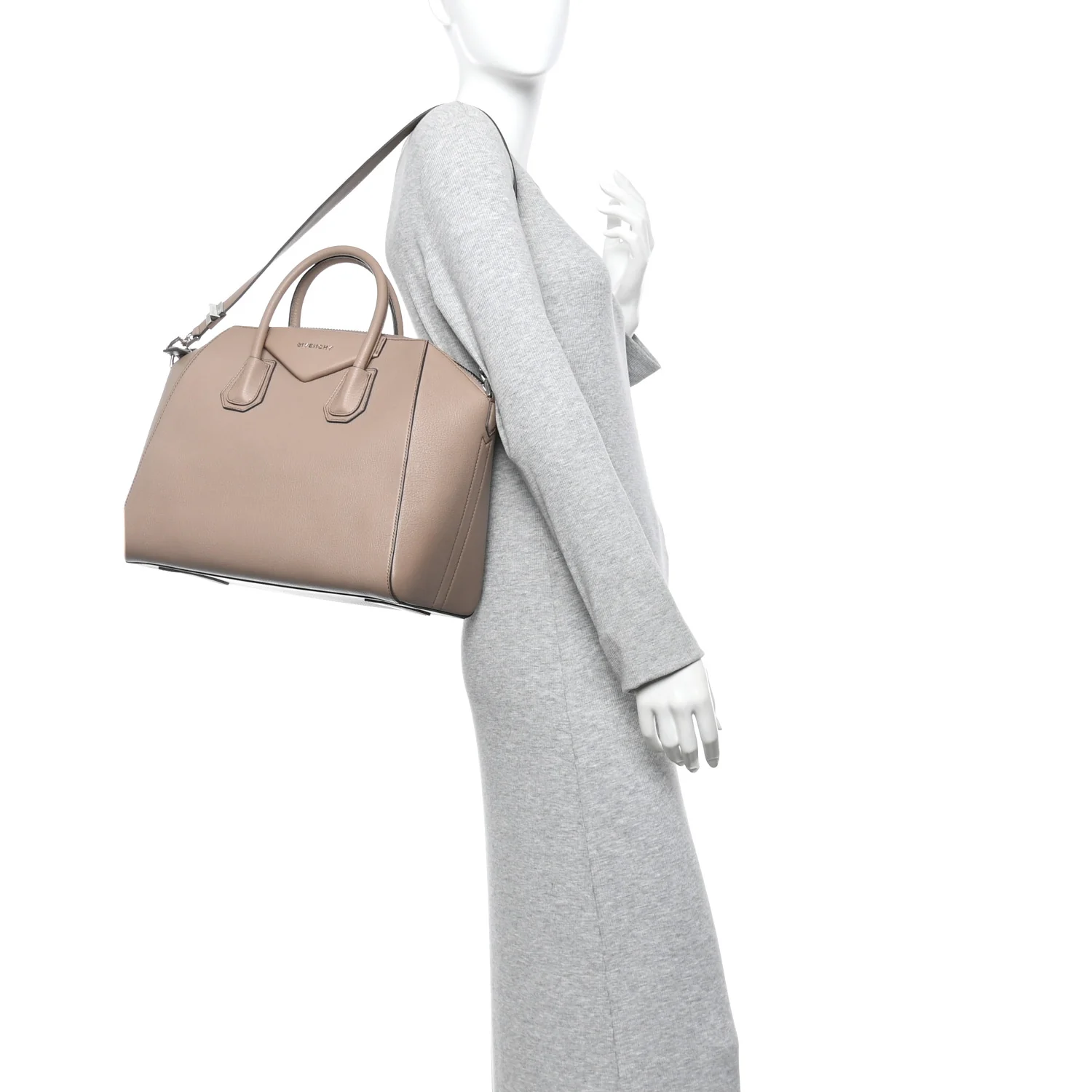 Sugar Goatskin Medium Antigona Linen - Image 2