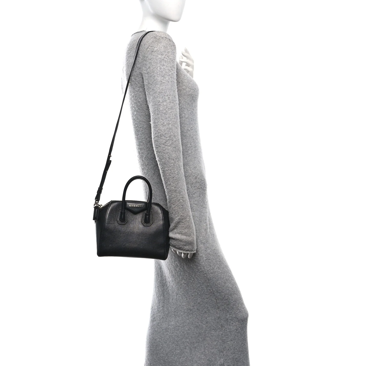 Sugar Goatskin Mini Antigona Black - Image 2