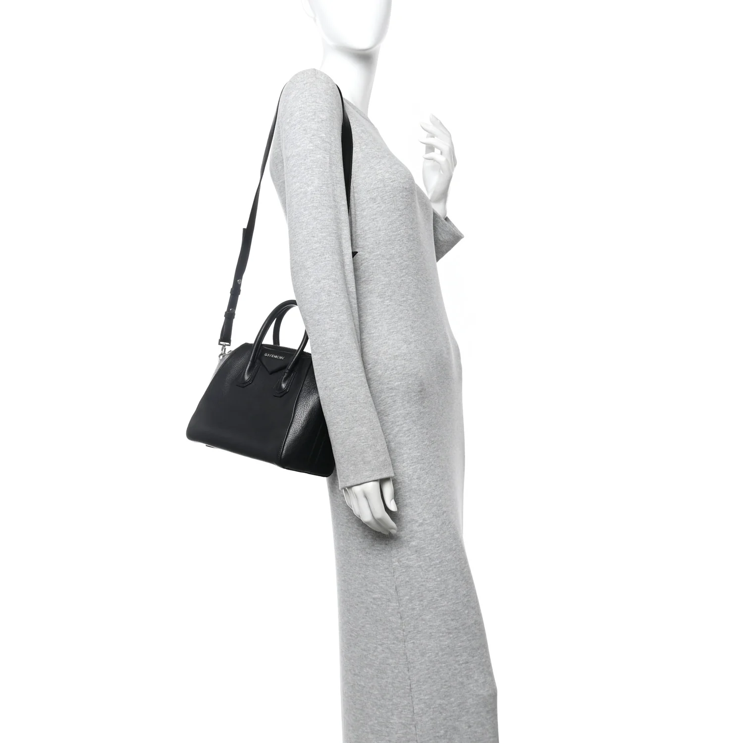 Sugar Goatskin Mini Antigona Black - Image 2