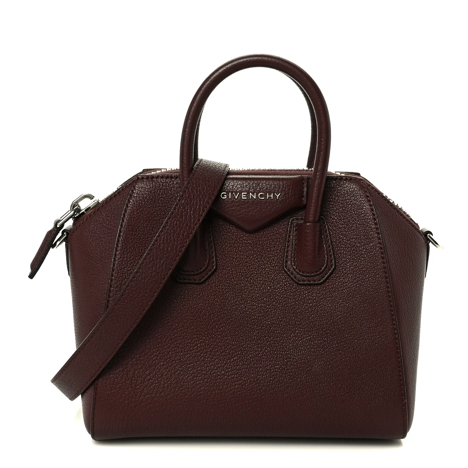 Sugar Goatskin Mini Antigona Oxblood