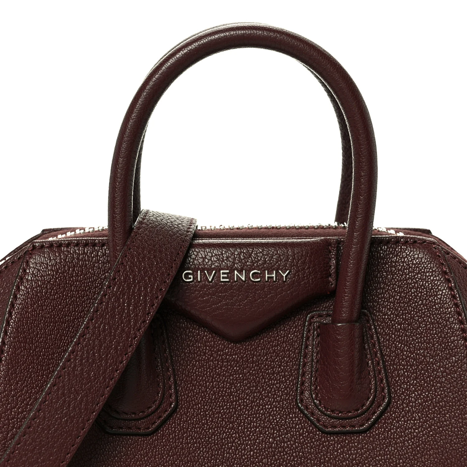 Sugar Goatskin Mini Antigona Oxblood - Image 8