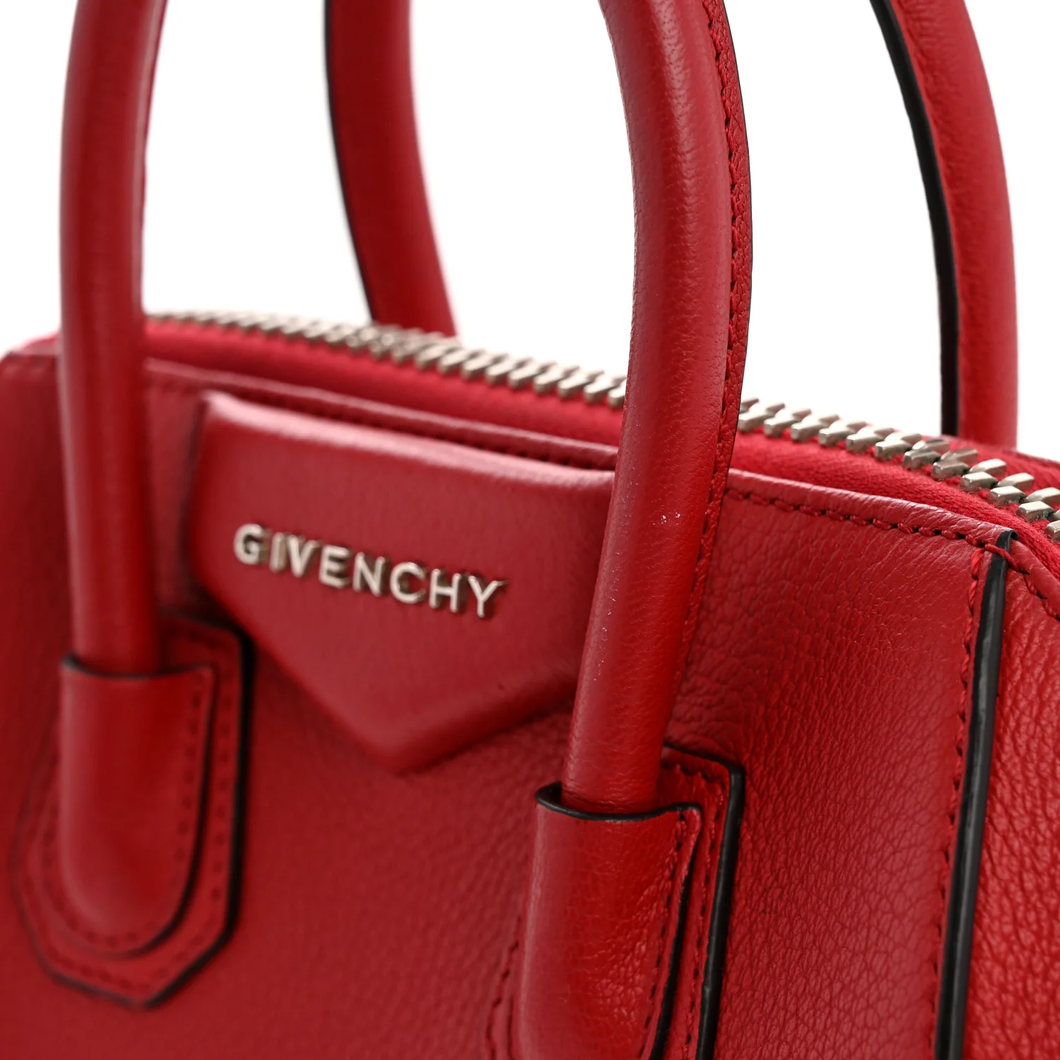 Sugar Goatskin Mini Antigona Red - Image 13