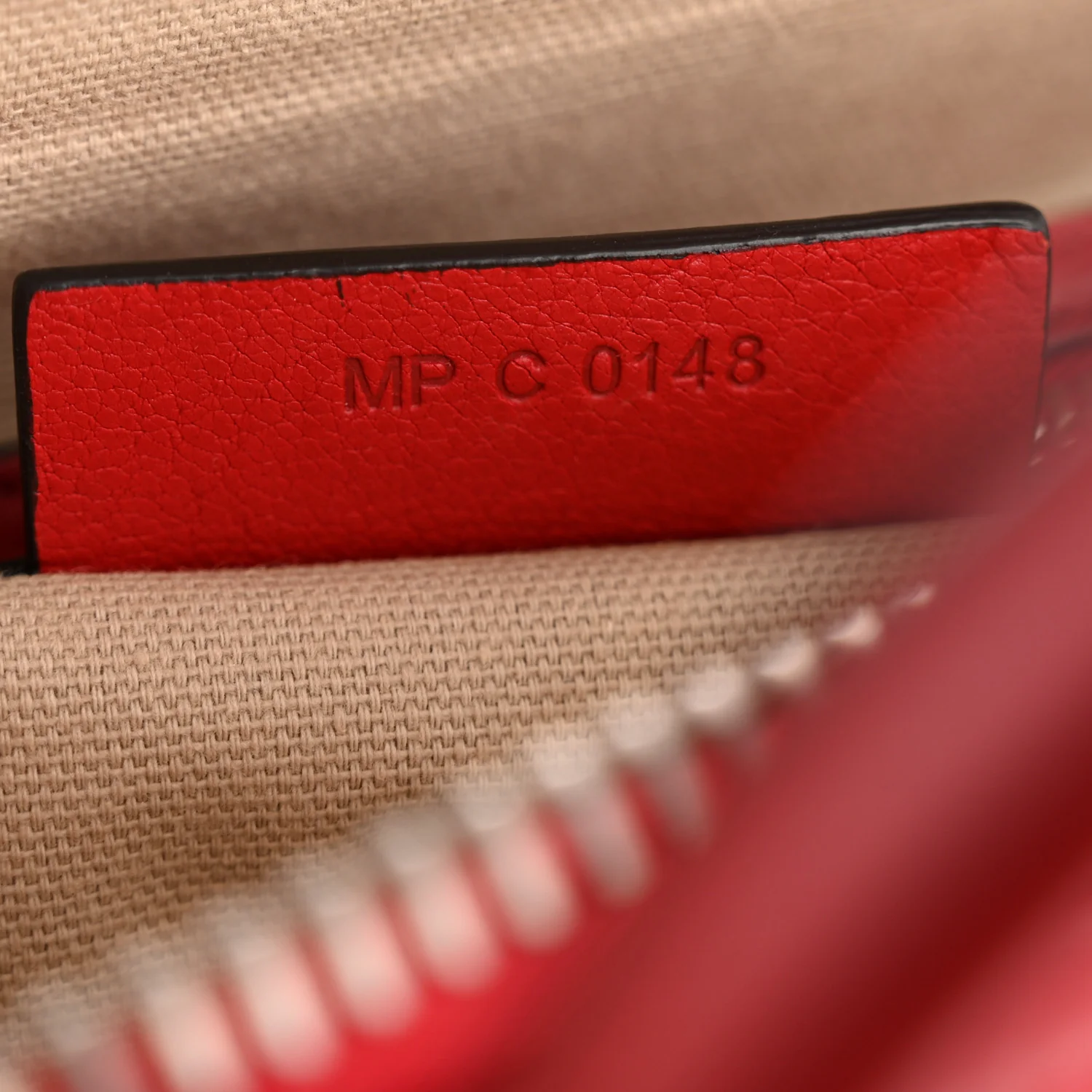 Sugar Goatskin Mini Antigona Red - Image 7