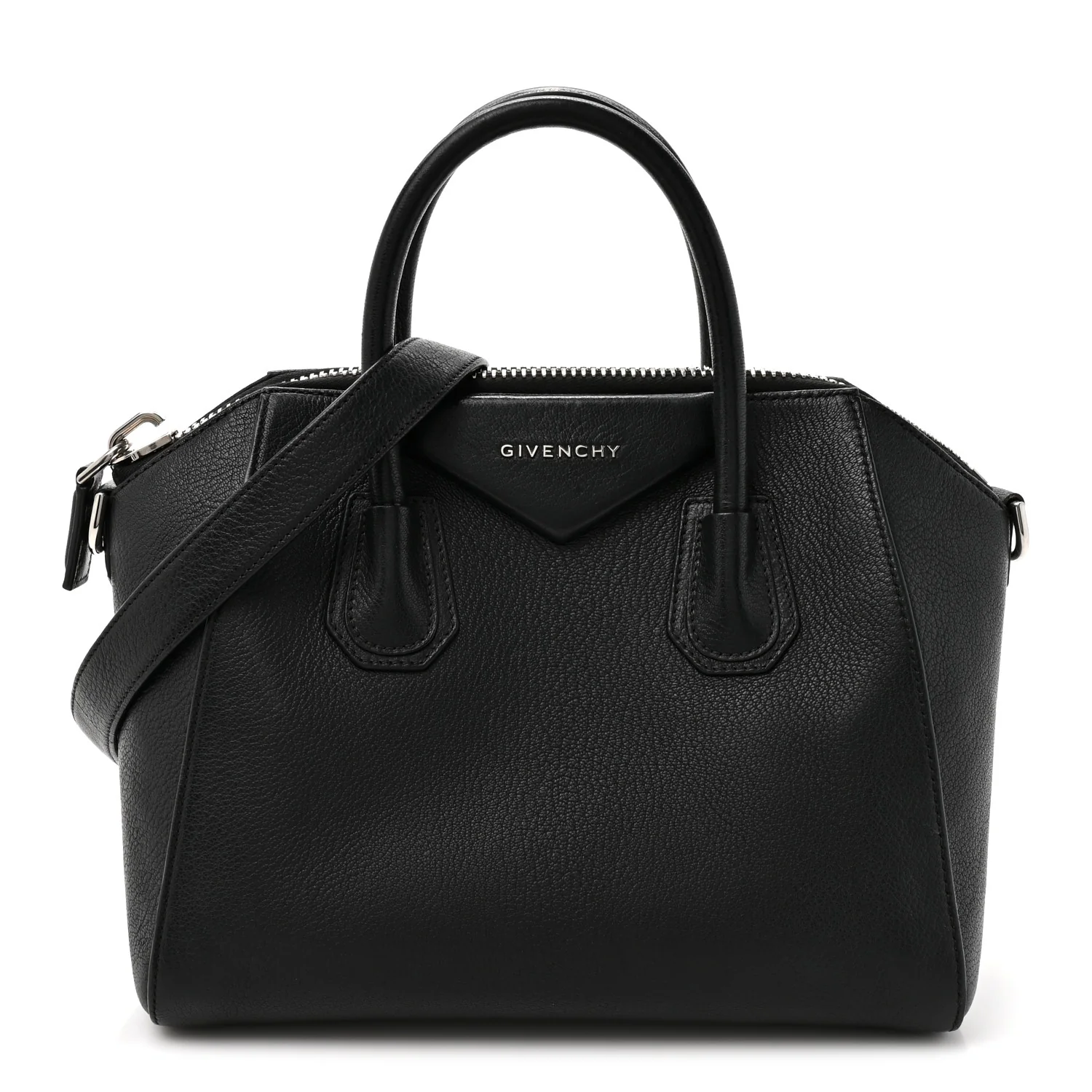 Sugar Goatskin Small Antigona Black