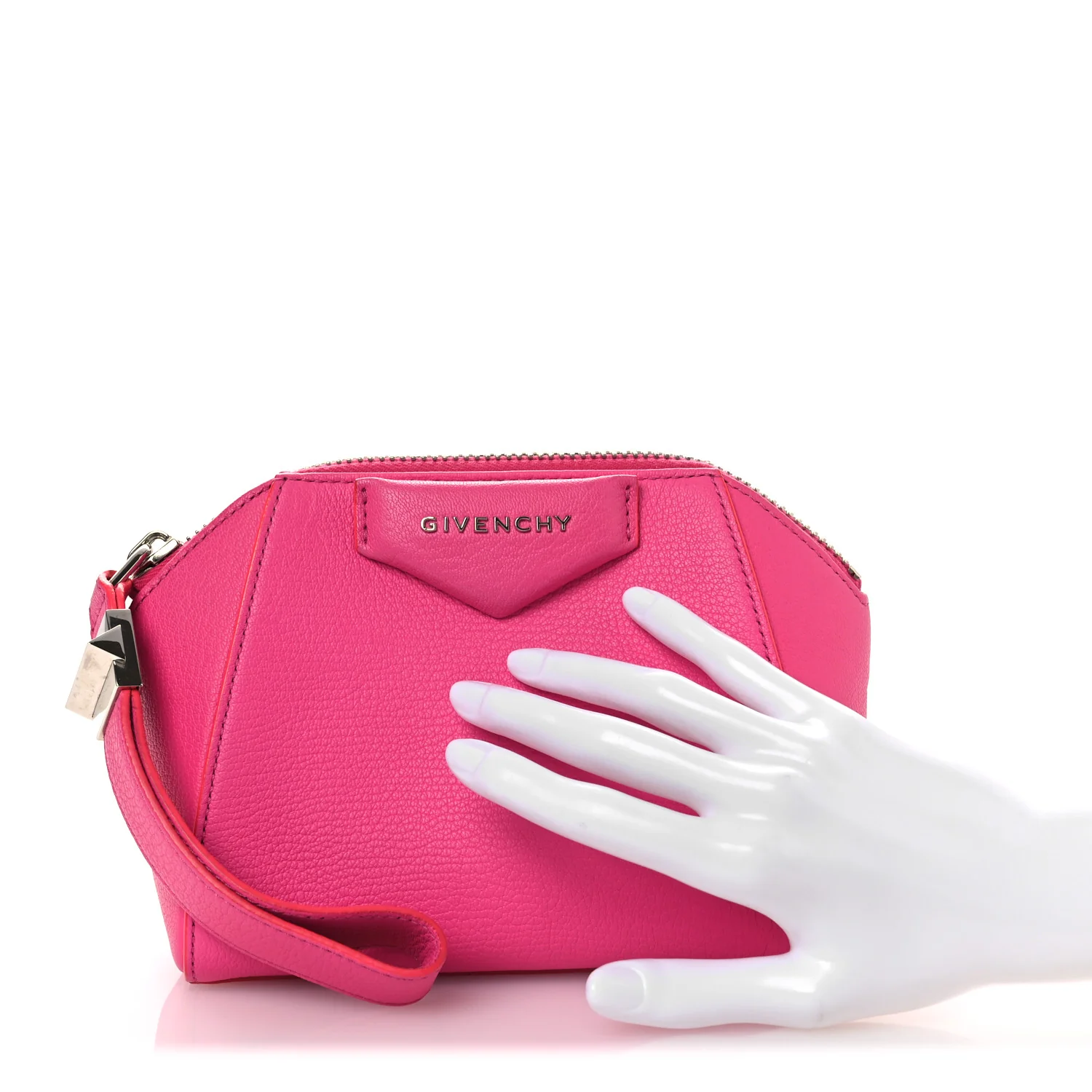 Sugar Goatskin Small Antigona Wristlet Pink - Image 2