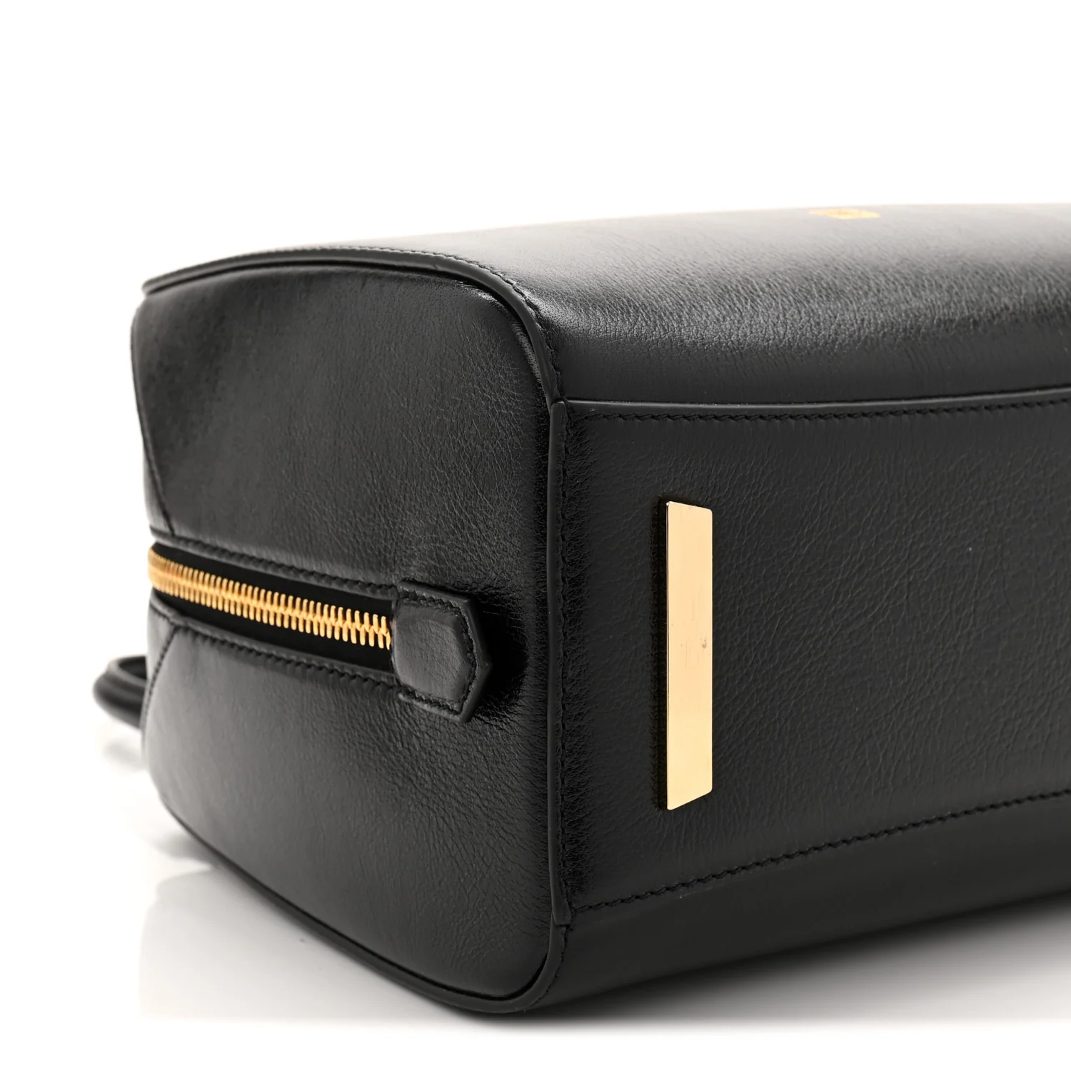 Tumbled Buffalo Mini Antigona Cube Bag Black - Image 8