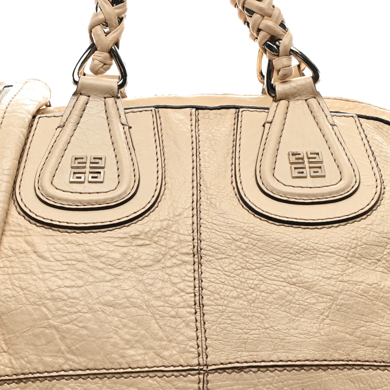 Wrinkled Lambskin Large Chain Wrap Nightingale Beige - Image 9