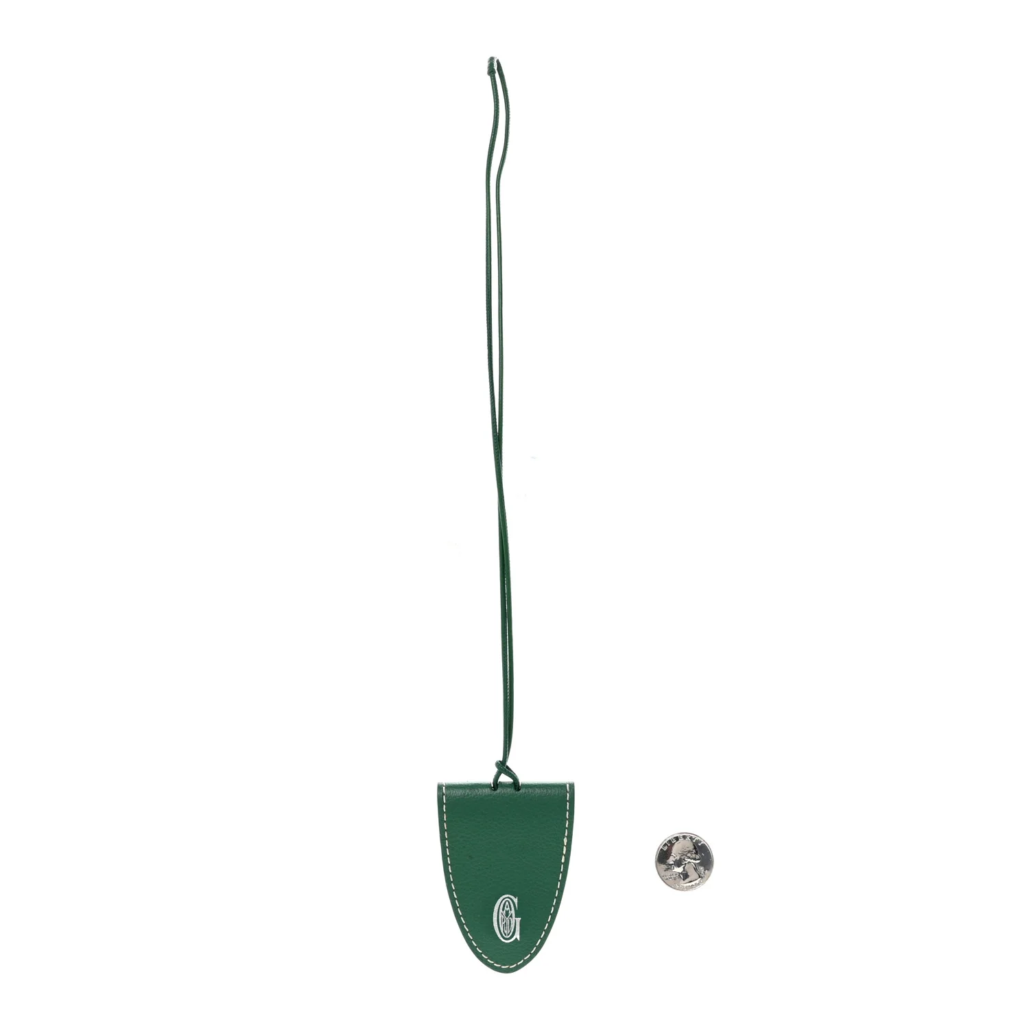 Calfskin Bag Clip Green - Image 2