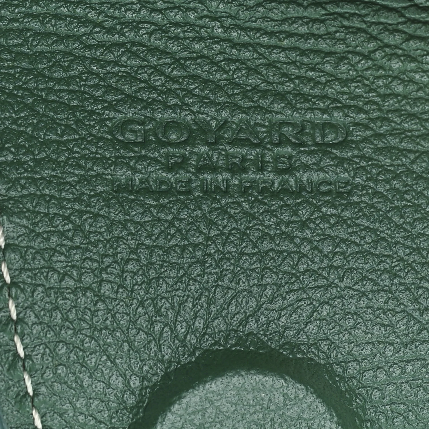 Calfskin Bag Clip Green - Image 3