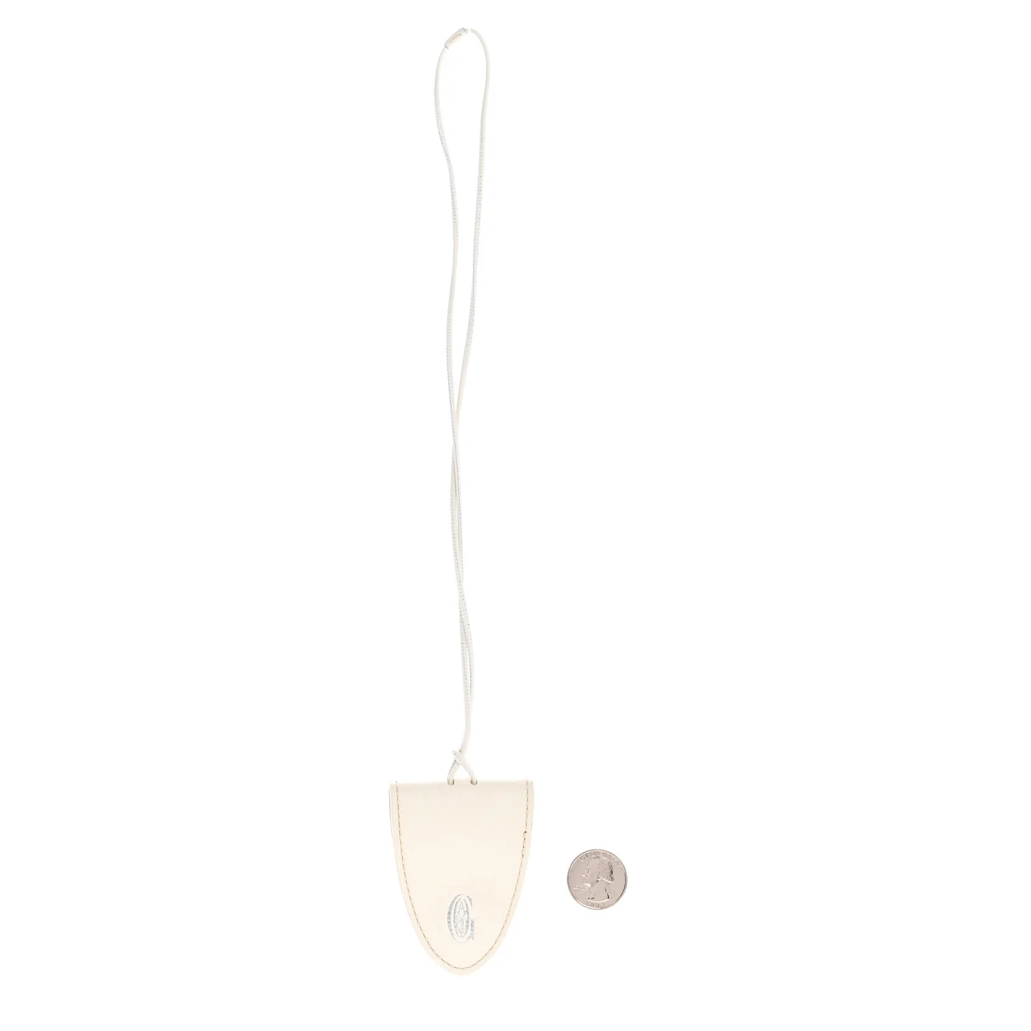 Calfskin Bag Clip White - Image 2