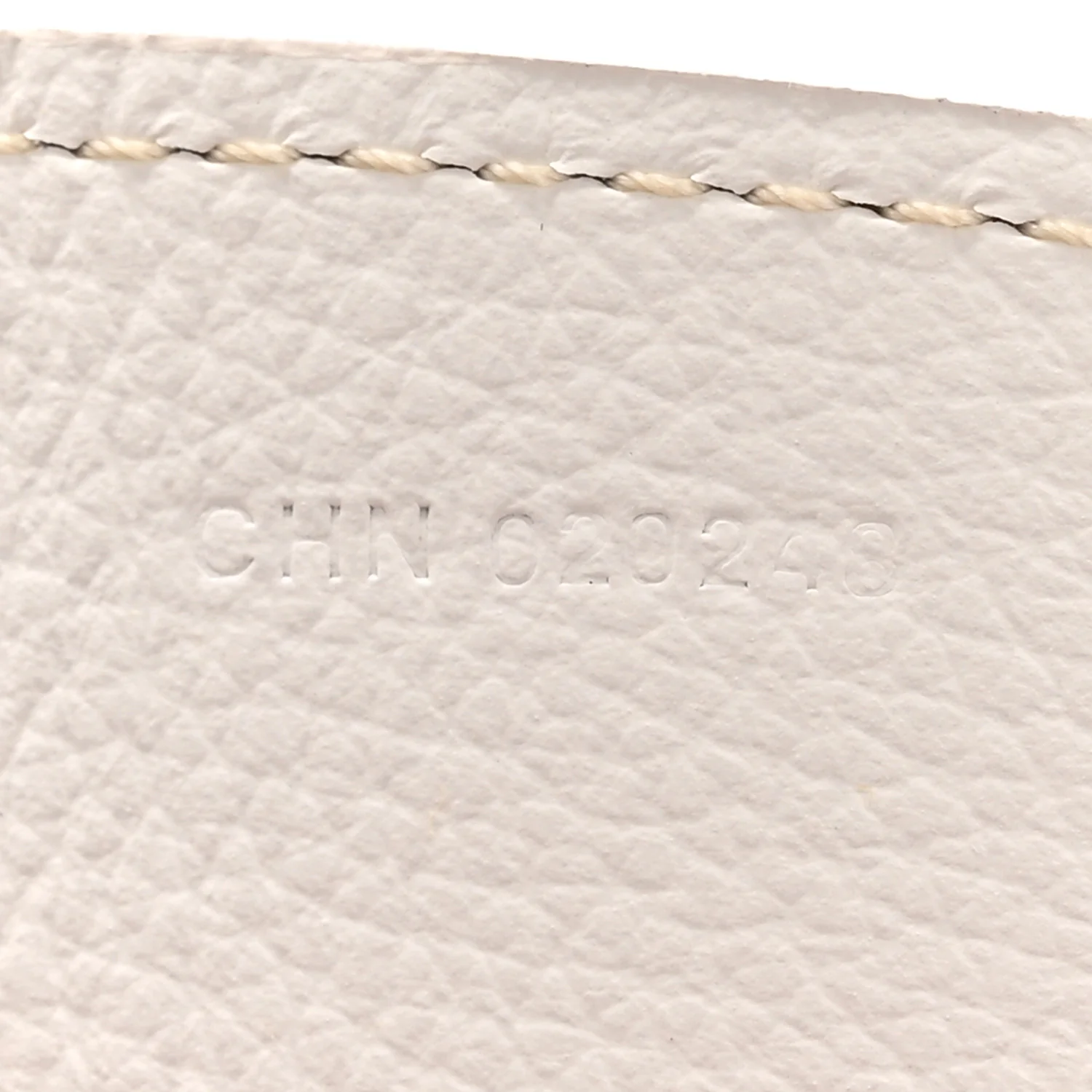 Calfskin Bag Clip White - Image 4
