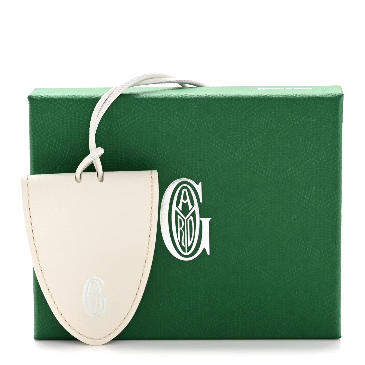 Calfskin Bag Clip White - Image 6