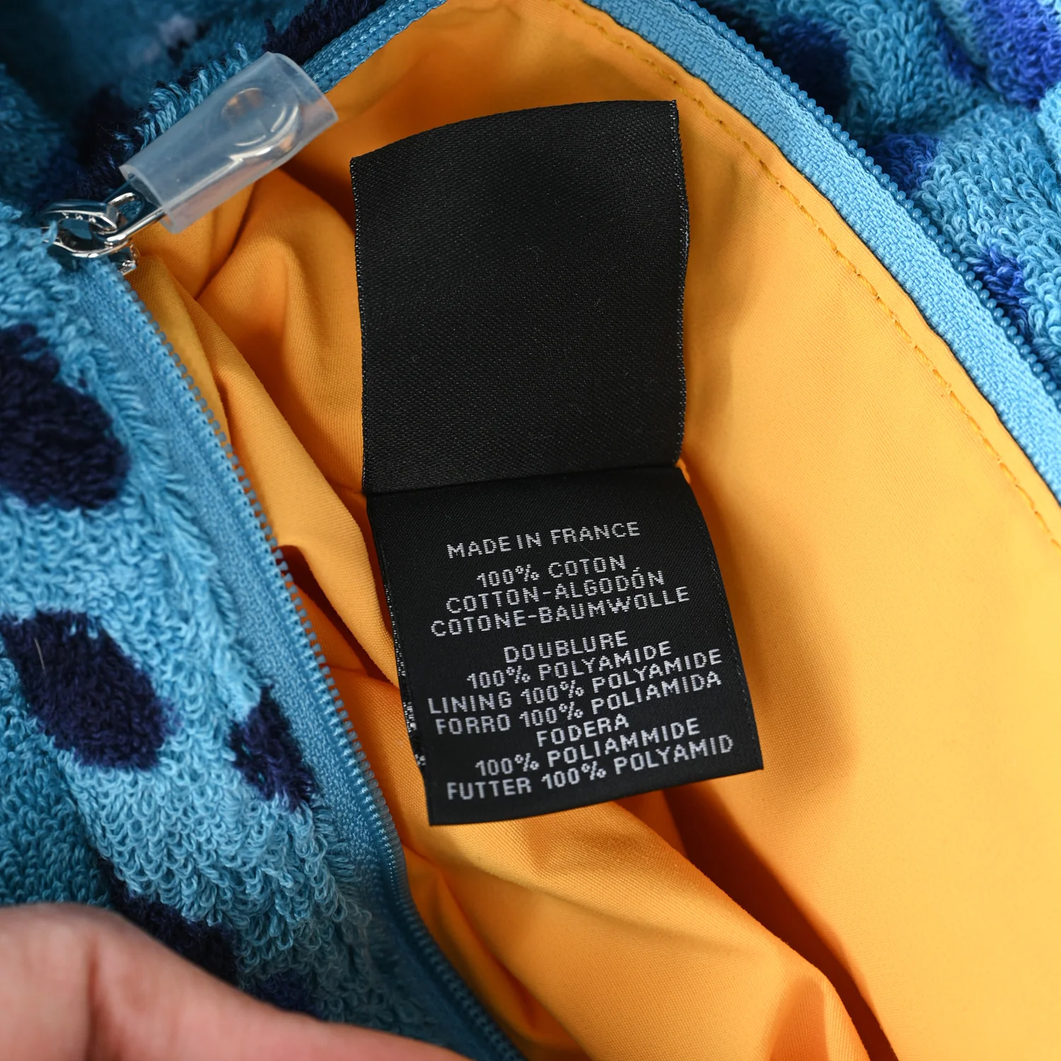 Eponge Terry Beach Bag Turquoise - Image 7