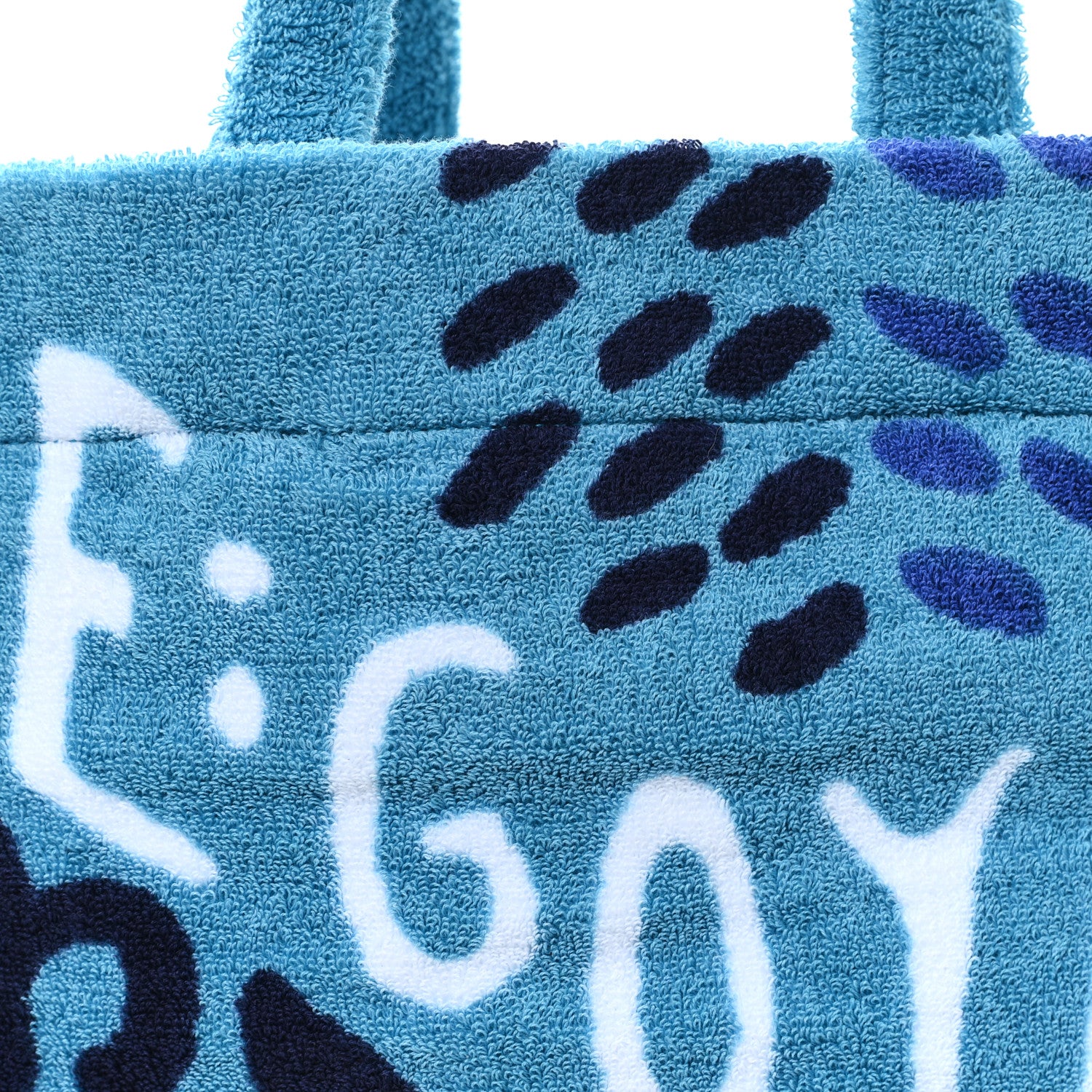 Eponge Terry Beach Bag Turquoise - Image 8