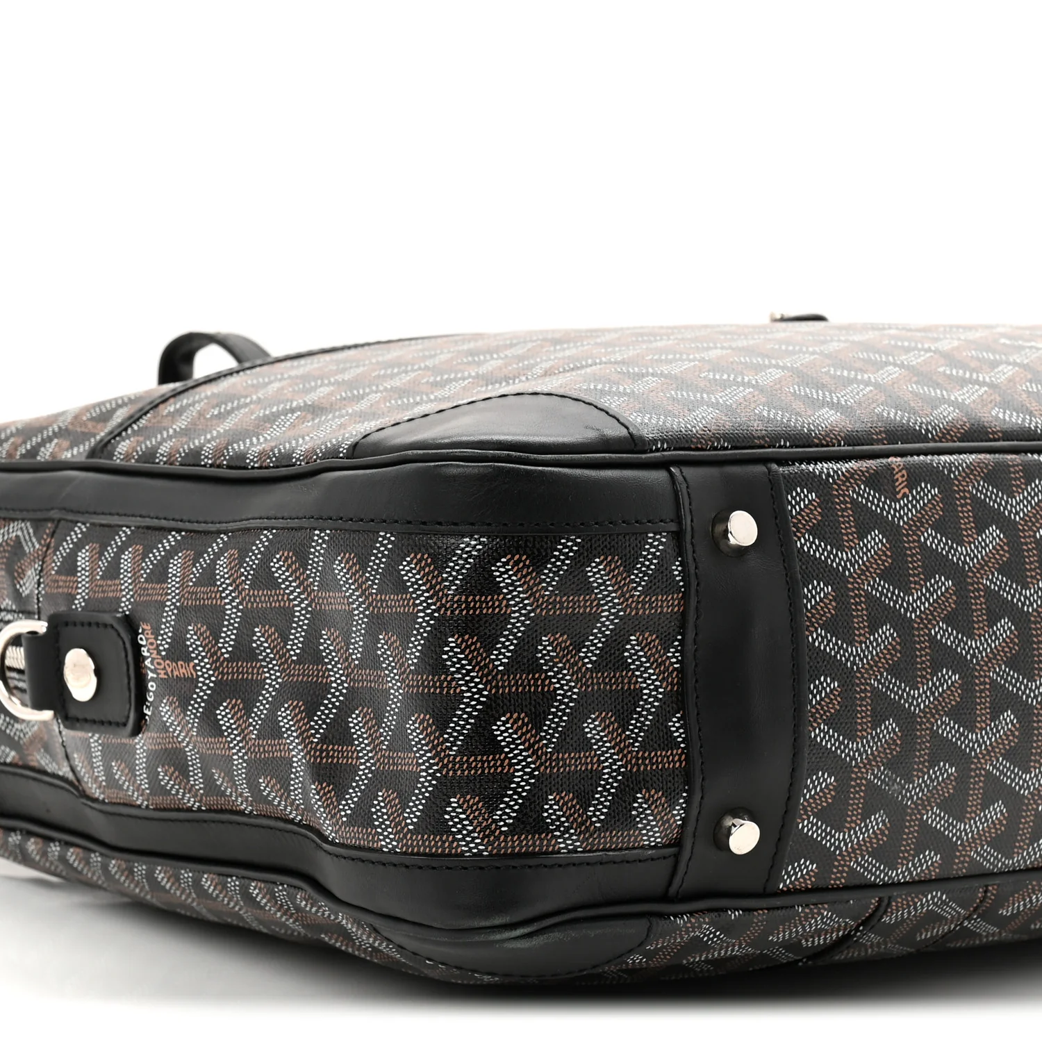 Goyardine Ambassade MM Briefcase Black - Image 15