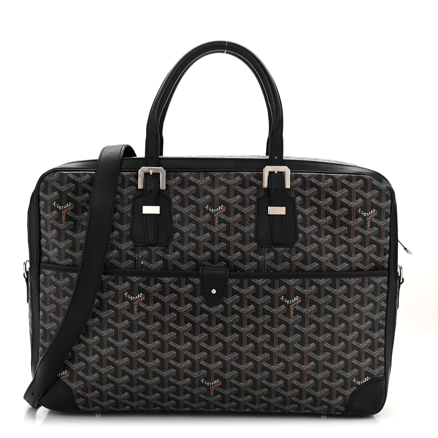 Goyardine Ambassade MM Briefcase Black - Image 2