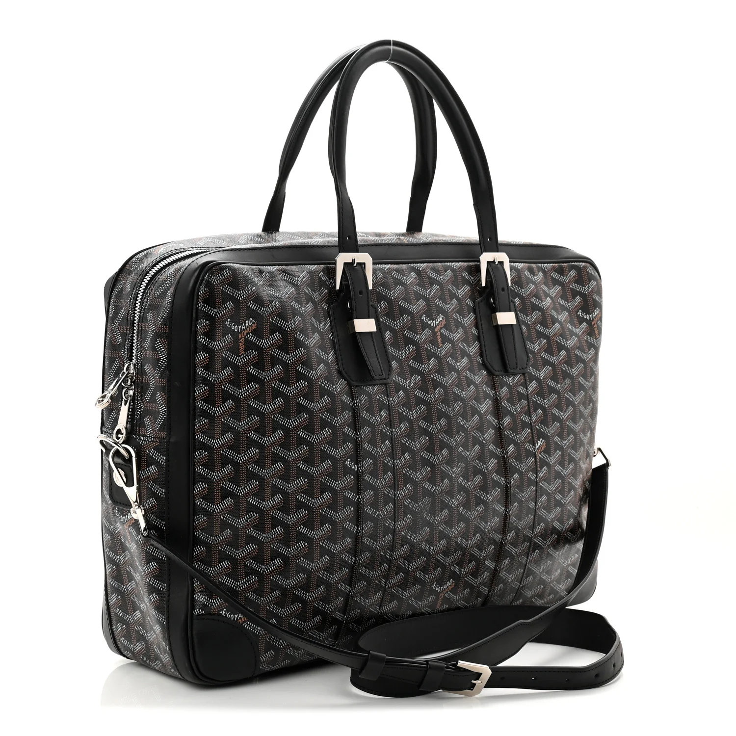 Goyardine Ambassade MM Briefcase Black - Image 4