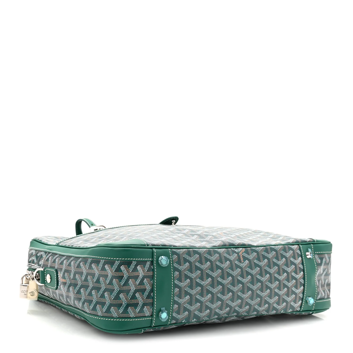 Goyardine Ambassade MM Briefcase Green - Image 7