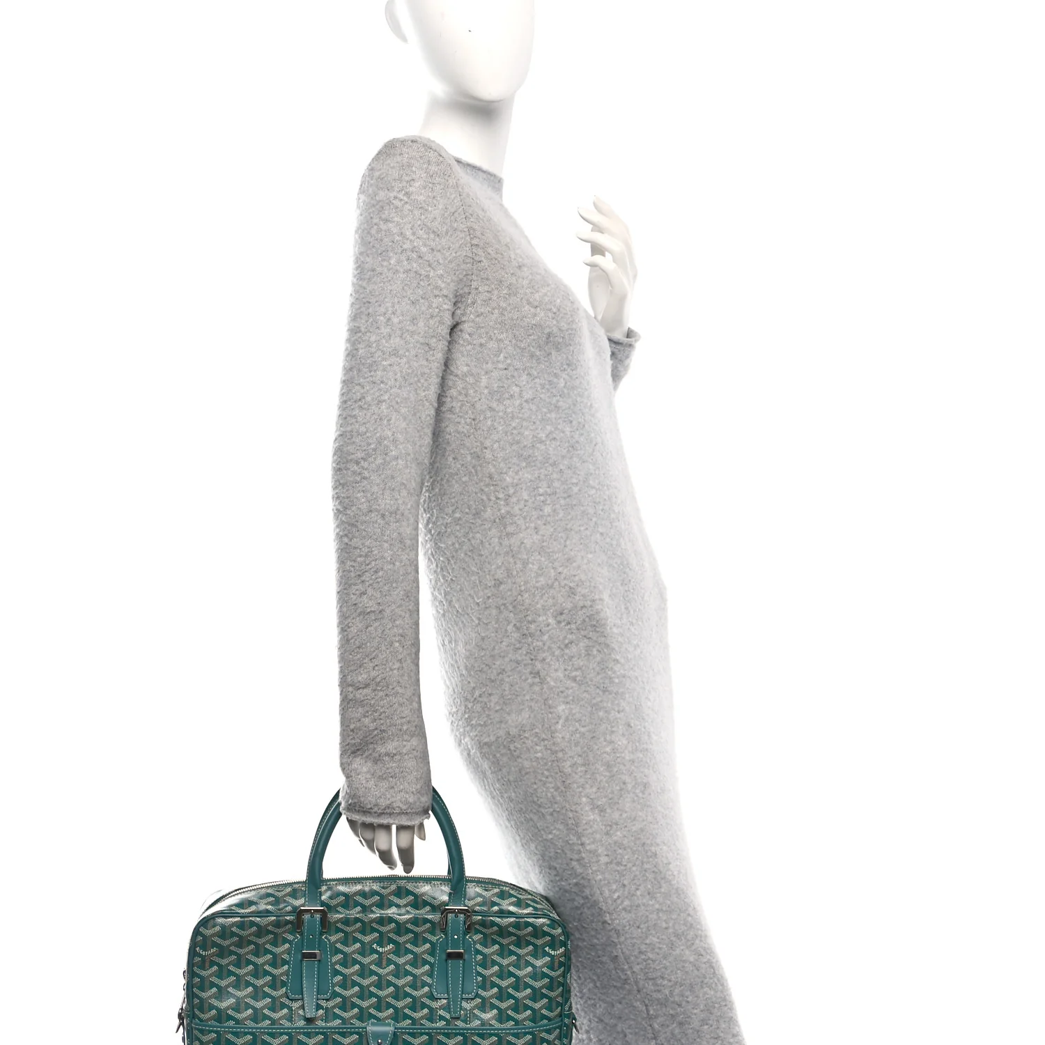 Goyardine Ambassade MM Briefcase Green - Image 2