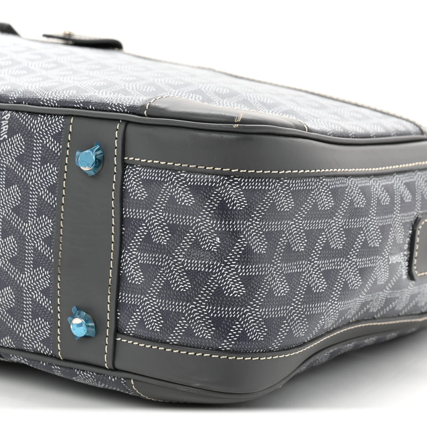 Goyardine Ambassade MM Briefcase Grey - Image 16