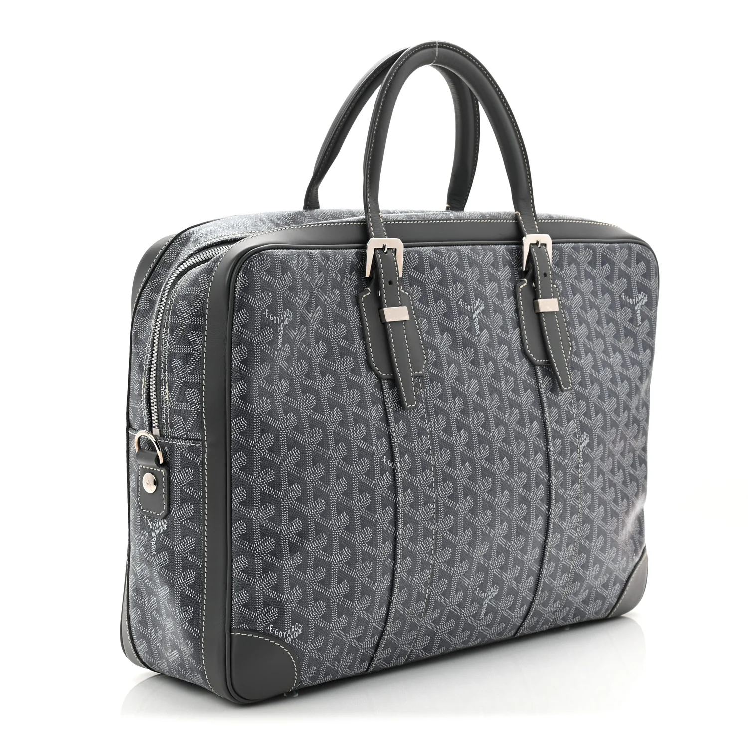 Goyardine Ambassade MM Briefcase Grey - Image 5