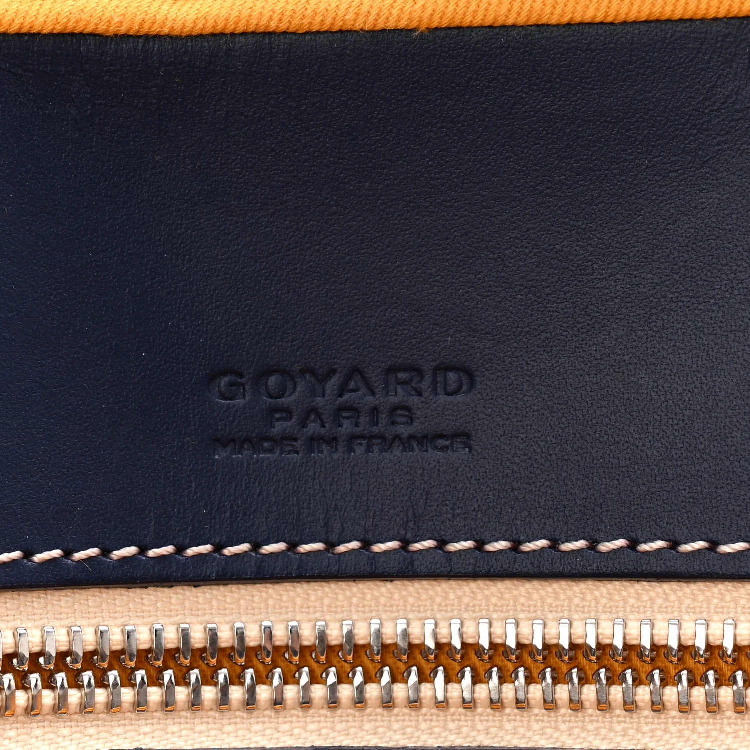 Goyardine Ambassade MM Briefcase Navy - Image 11