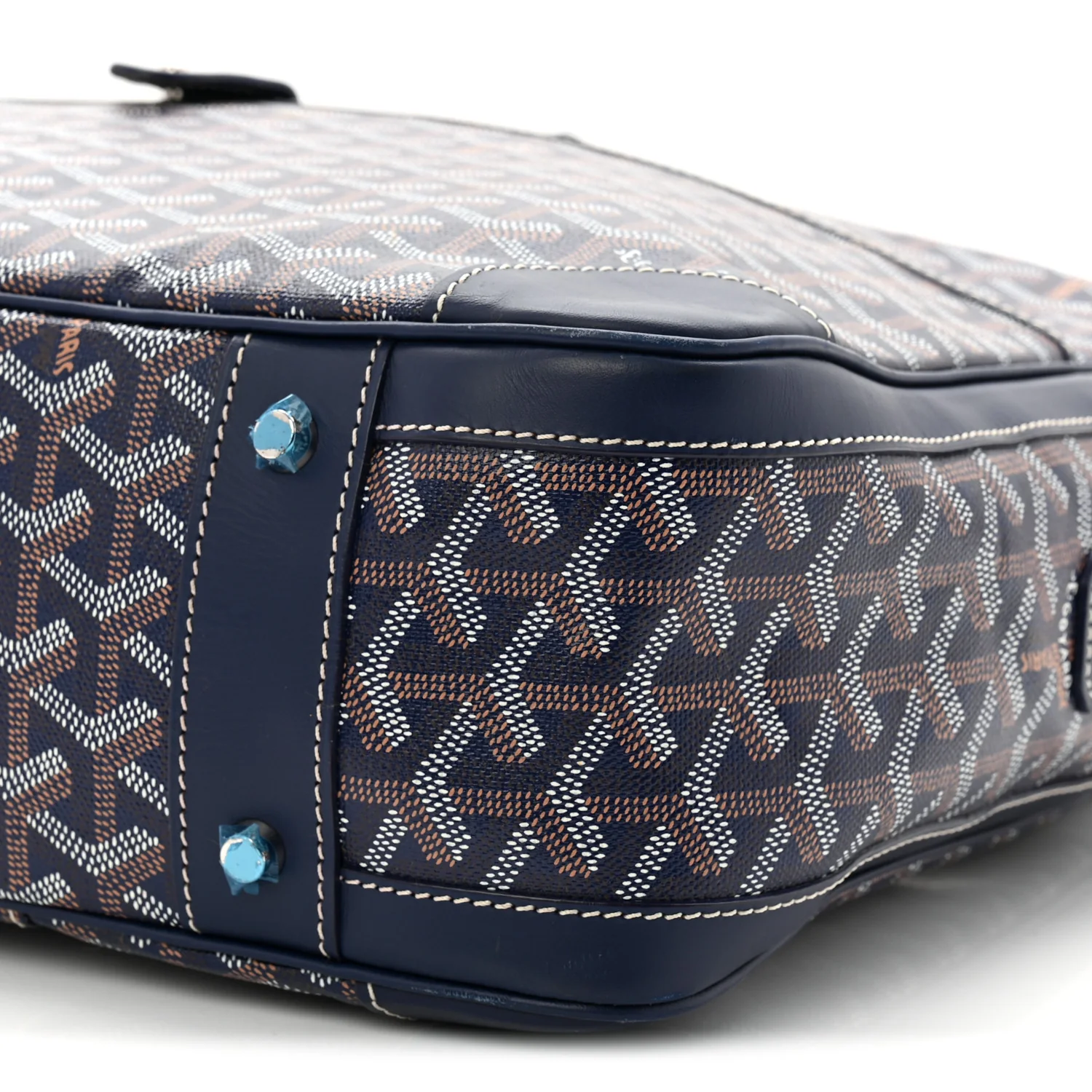Goyardine Ambassade MM Briefcase Navy - Image 17