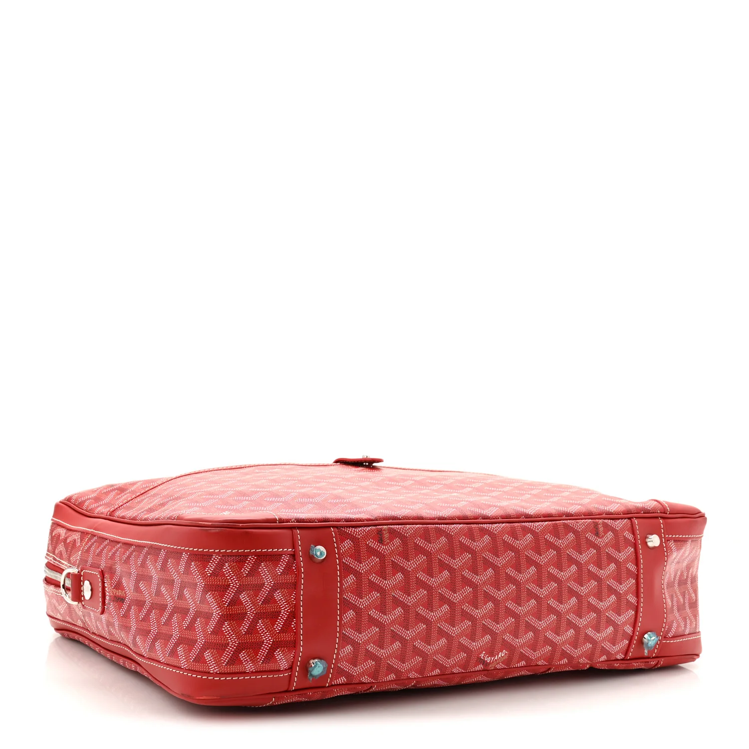 Goyardine Ambassade MM Briefcase Red - Image 4