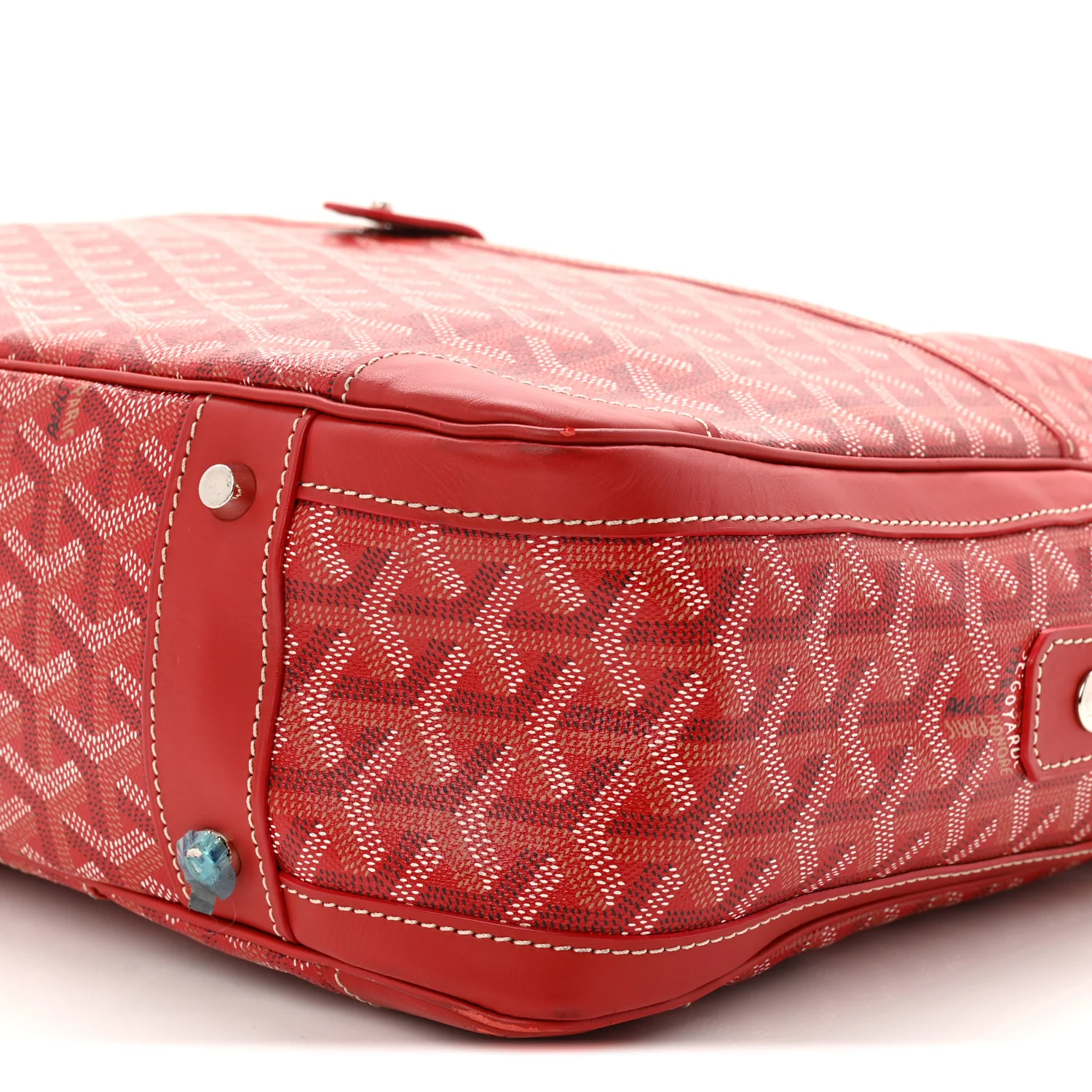 Goyardine Ambassade MM Briefcase Red - Image 9