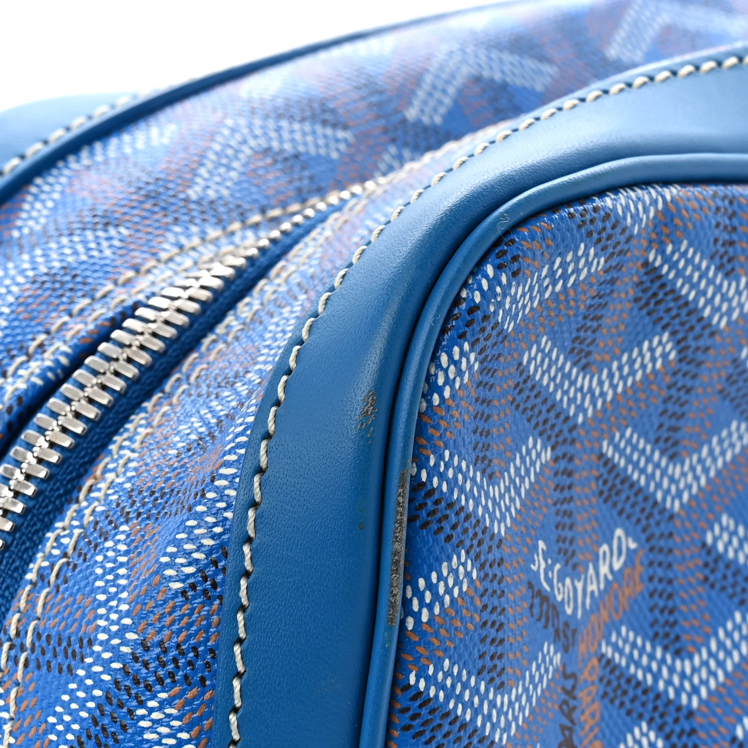 Goyardine Ambassade MM Briefcase Sky Blue - Image 12