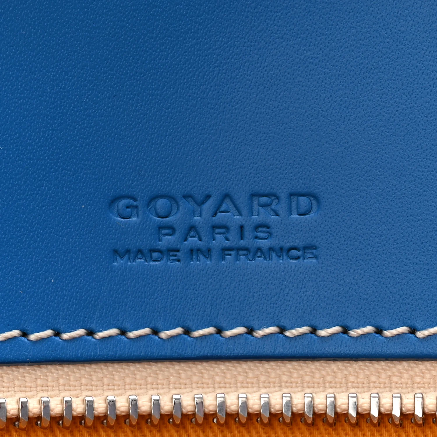 Goyardine Ambassade MM Briefcase Sky Blue - Image 6