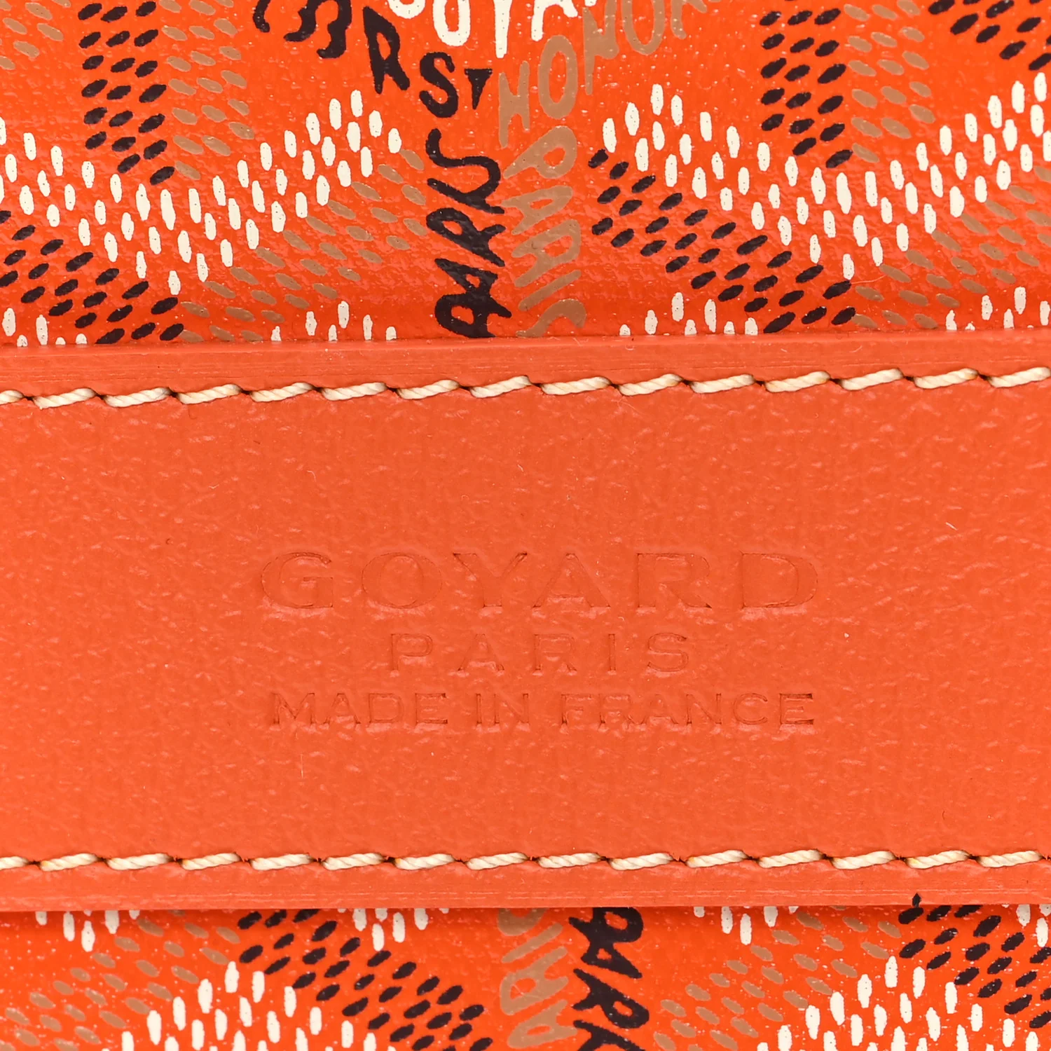 Goyardine Barrel 40 Sports Bag Orange - Image 6