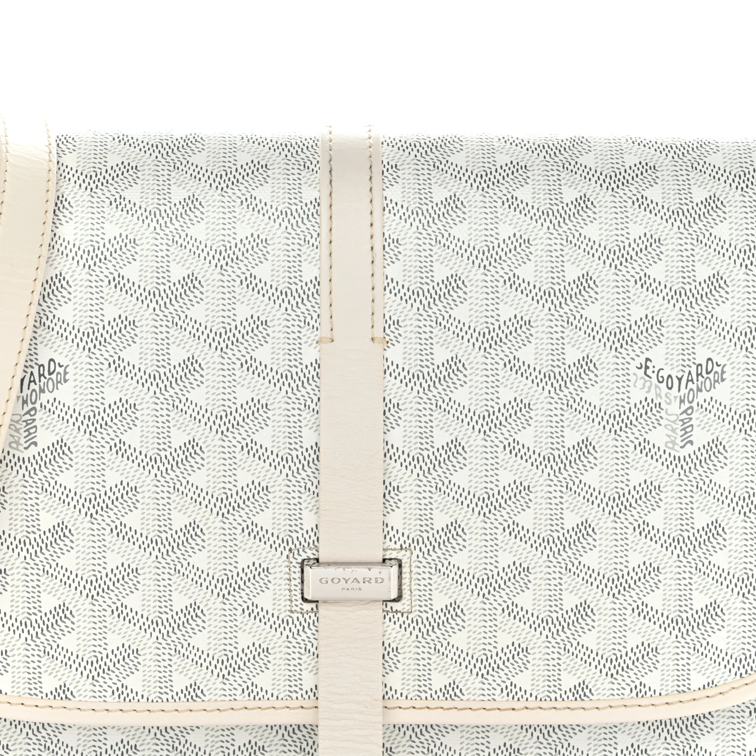Goyardine Belvedere II MM Messenger Bag White - Image 17