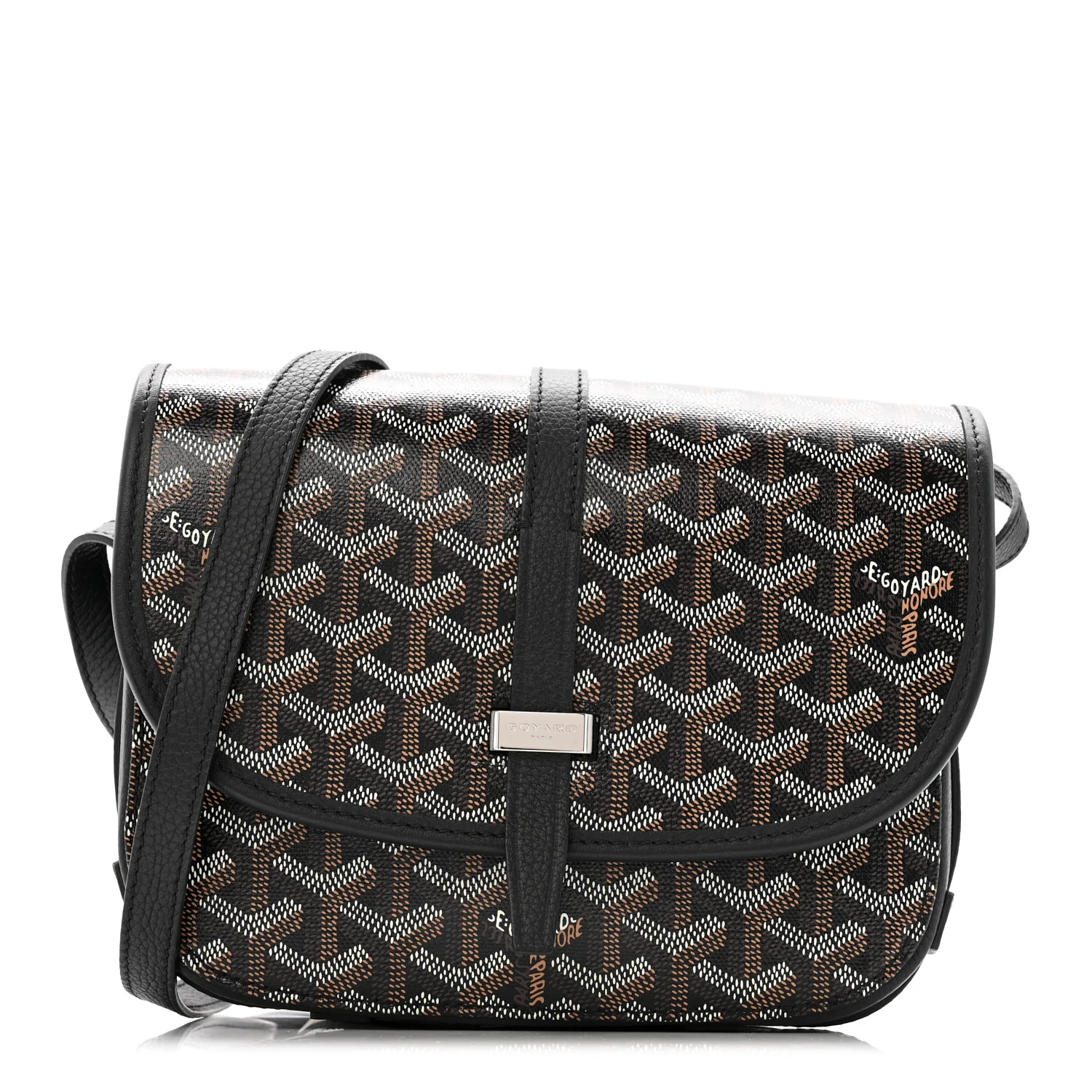 Goyardine Belvedere II PM Messenger Bag Black