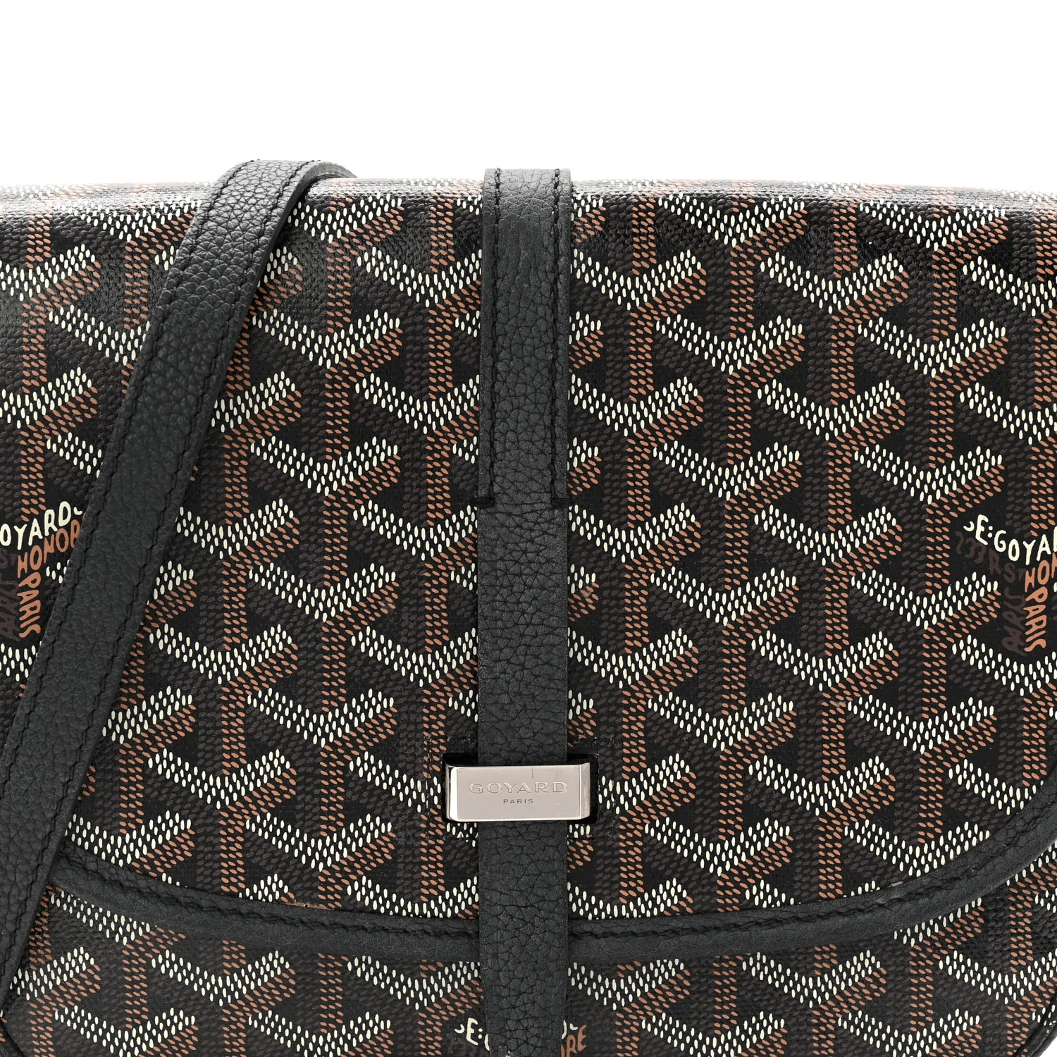 Goyardine Belvedere II PM Messenger Bag Black - Image 6