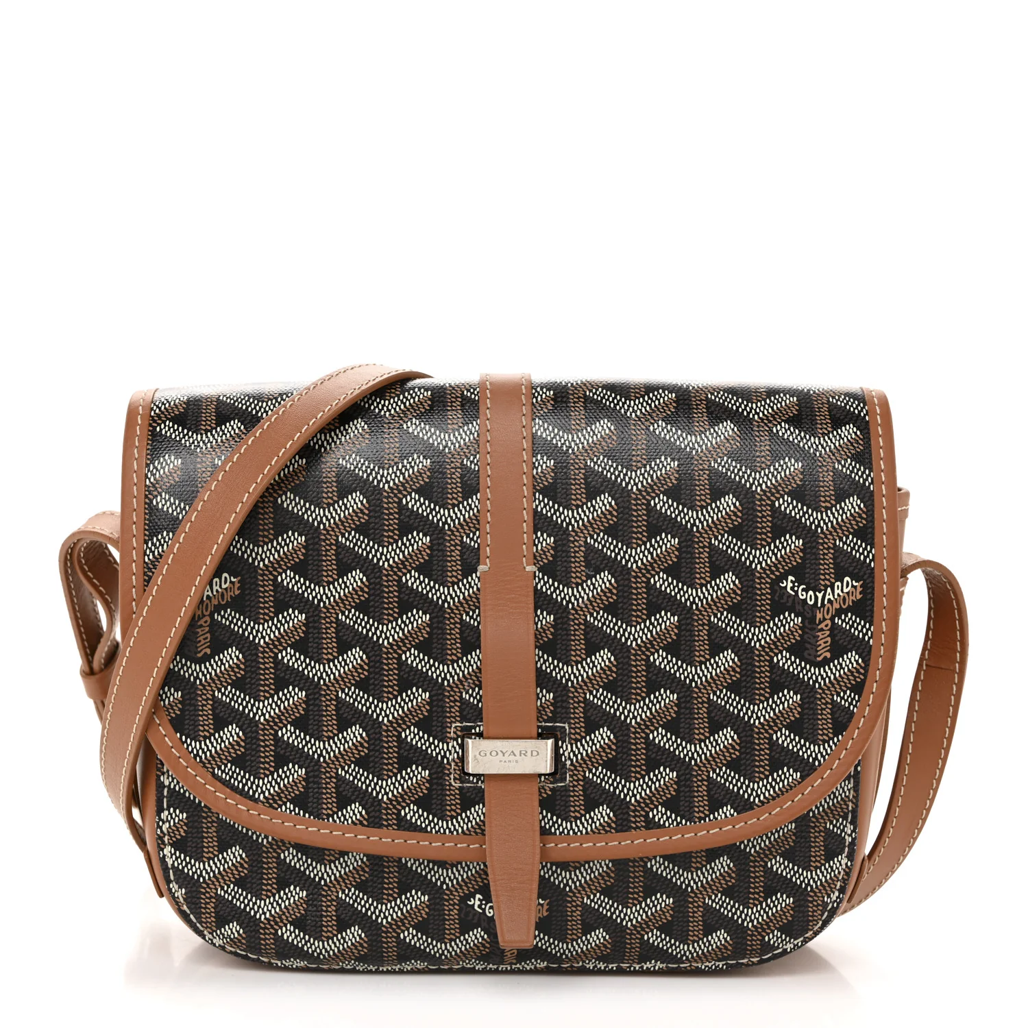 Goyardine Belvedere II PM Messenger Bag Black Gold