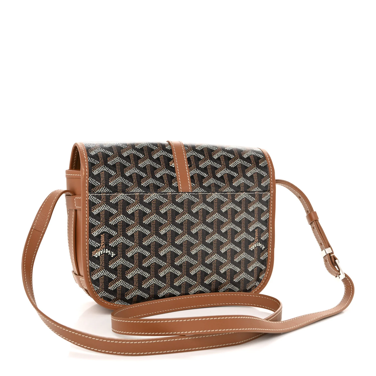 Goyardine Belvedere II PM Messenger Bag Black Gold - Image 3