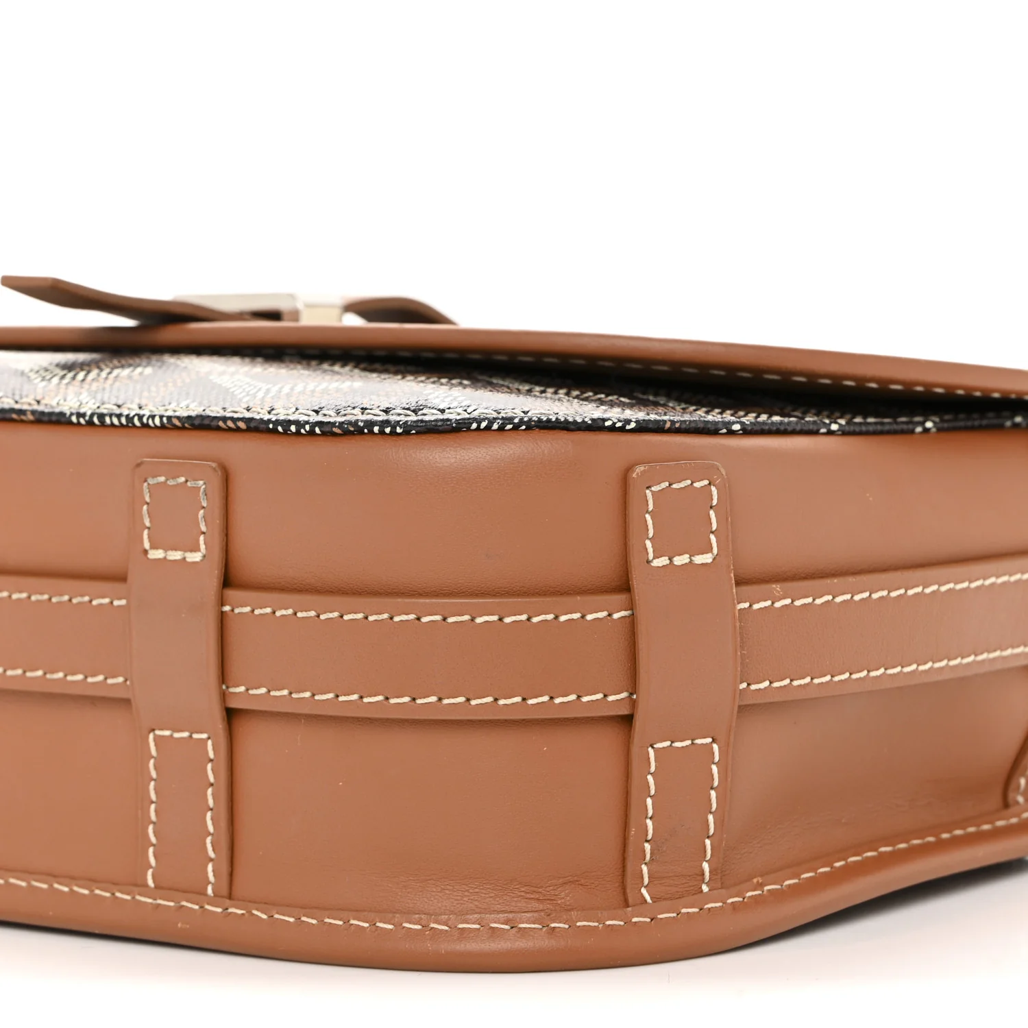Goyardine Belvedere II PM Messenger Bag Black Gold - Image 9