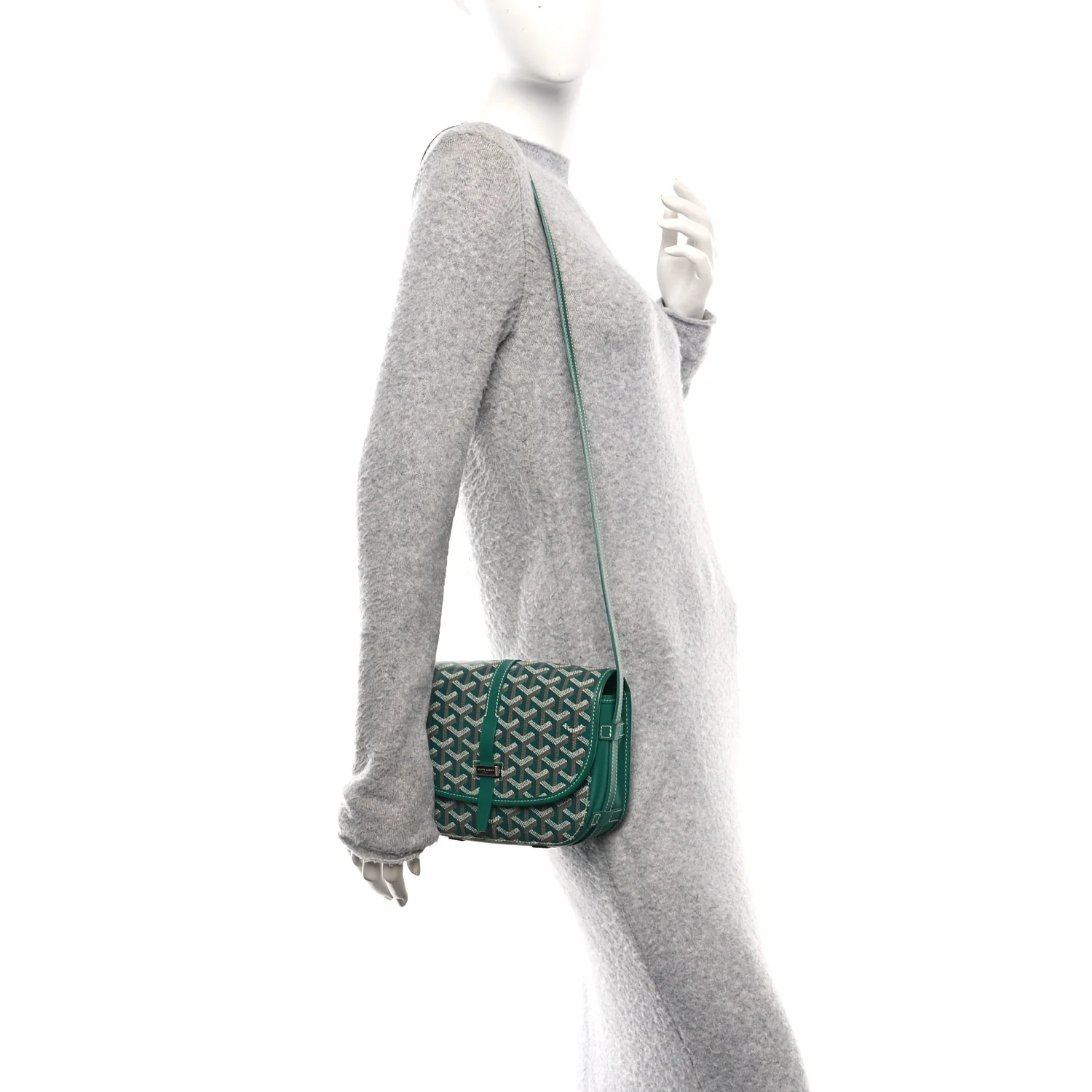 Goyardine Belvedere II PM Messenger Bag Green - Image 2