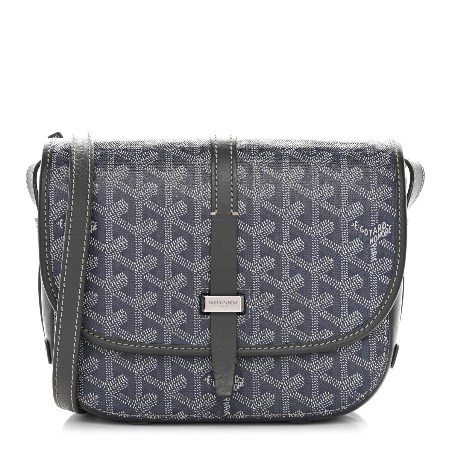 Goyardine Belvedere II PM Messenger Bag Grey