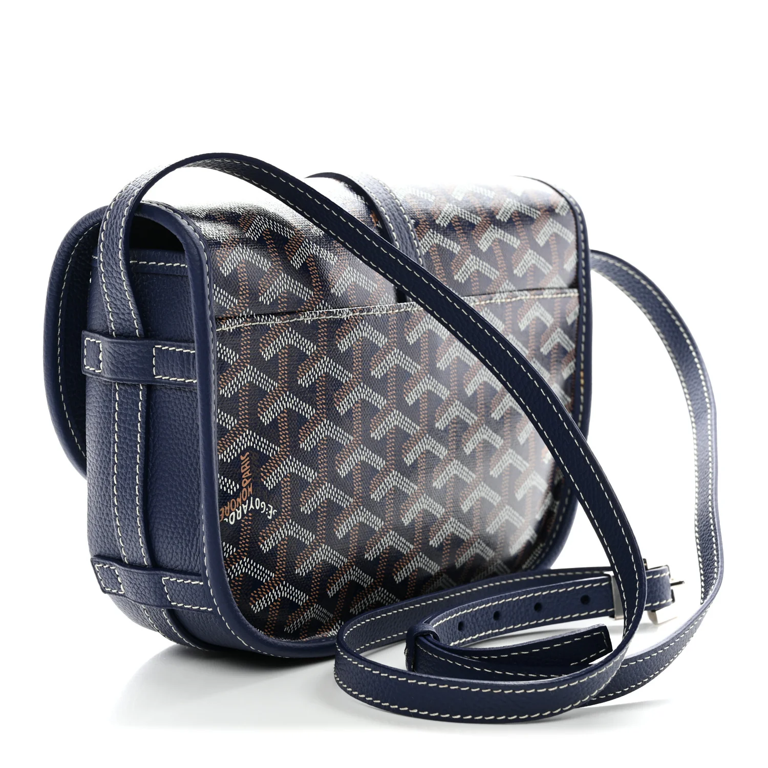 Goyardine Belvedere II PM Messenger Bag Navy - Image 3