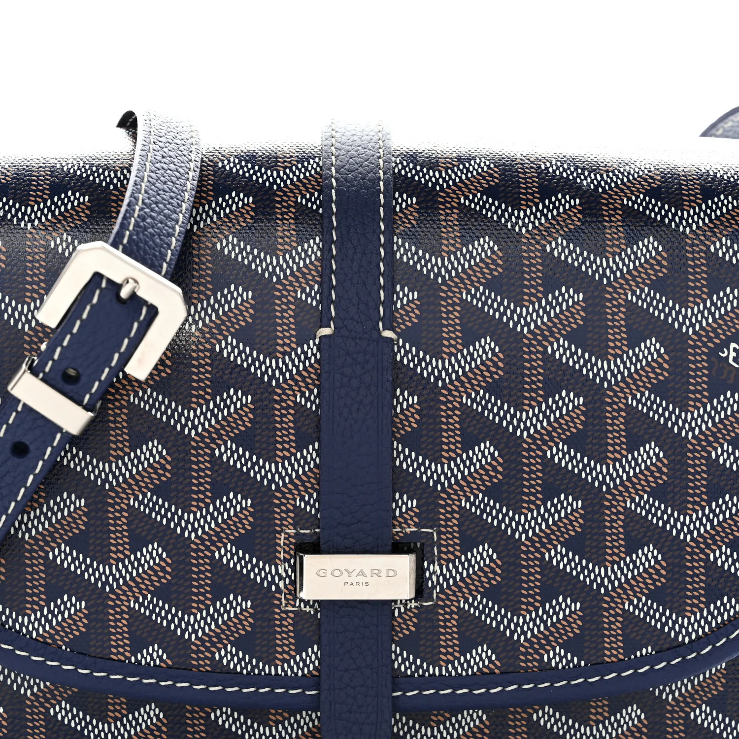 Goyardine Belvedere II PM Messenger Bag Navy - Image 7