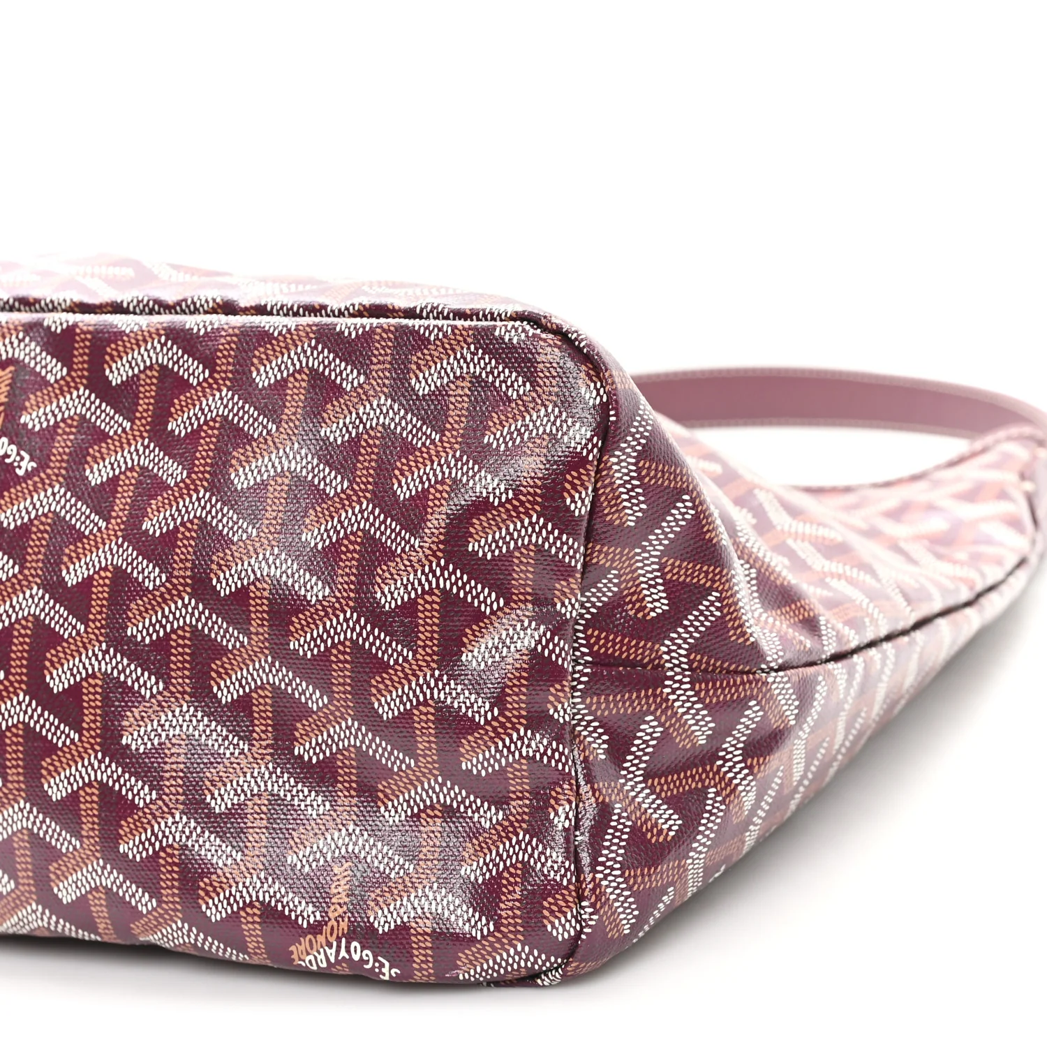Goyardine Boheme Hobo Burgundy - Image 11
