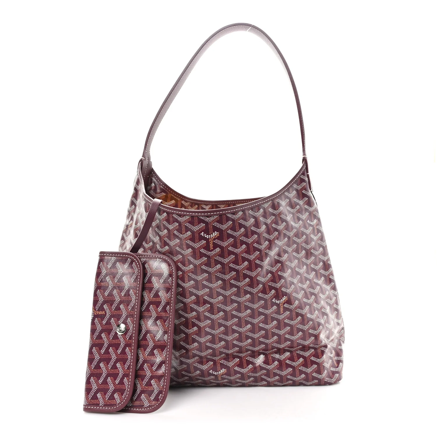 Goyardine Boheme Hobo Burgundy - Image 3