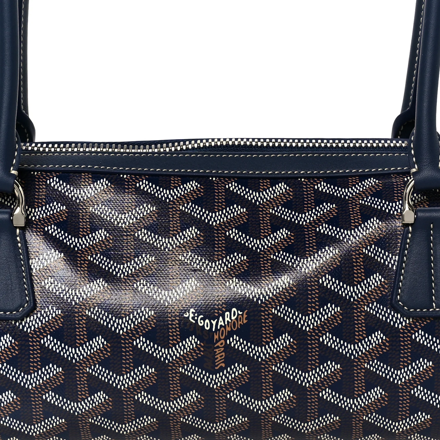 Goyardine Bonbonniere Bag Navy - Image 8